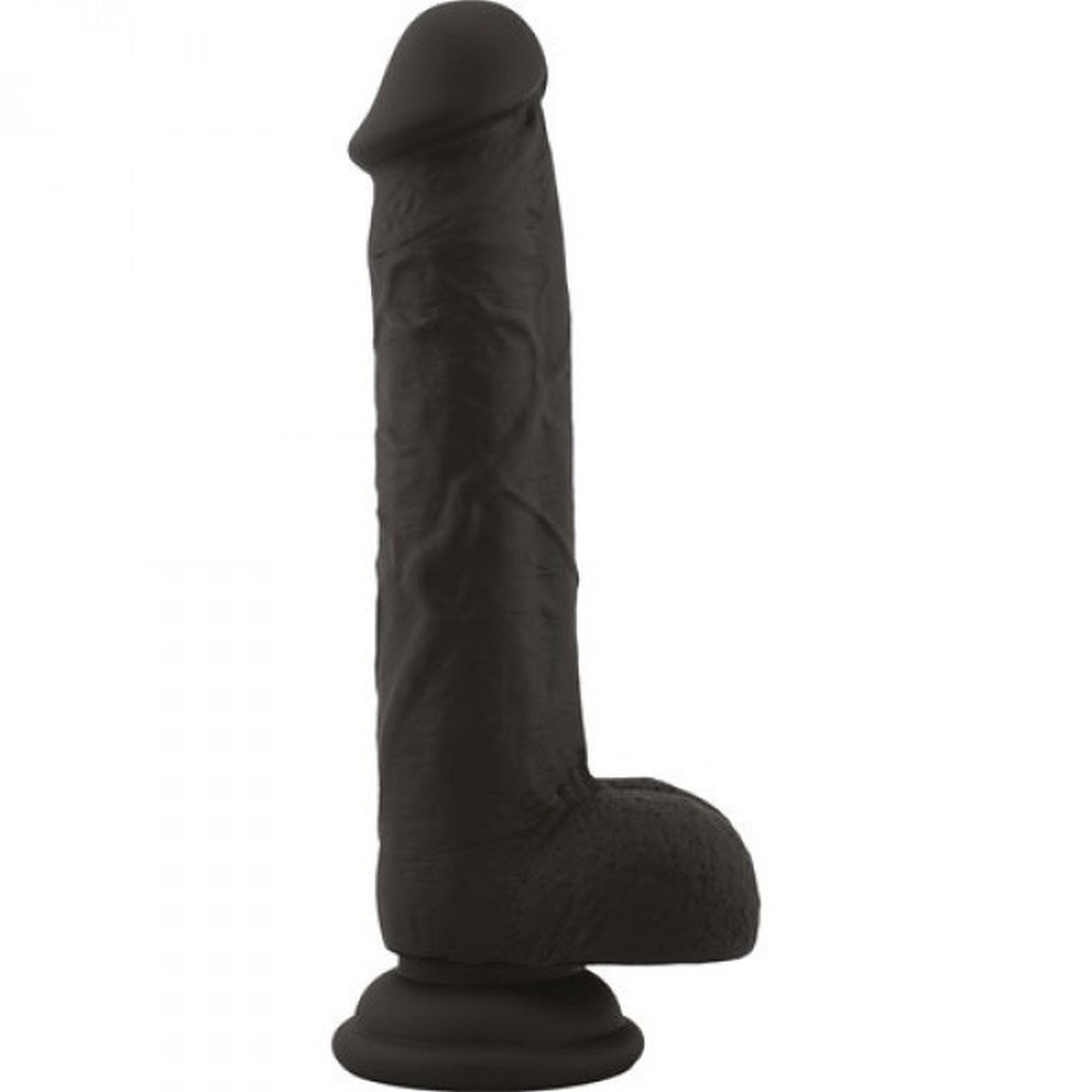 Dildo-Fallo Realistico Real Safe Brush Black