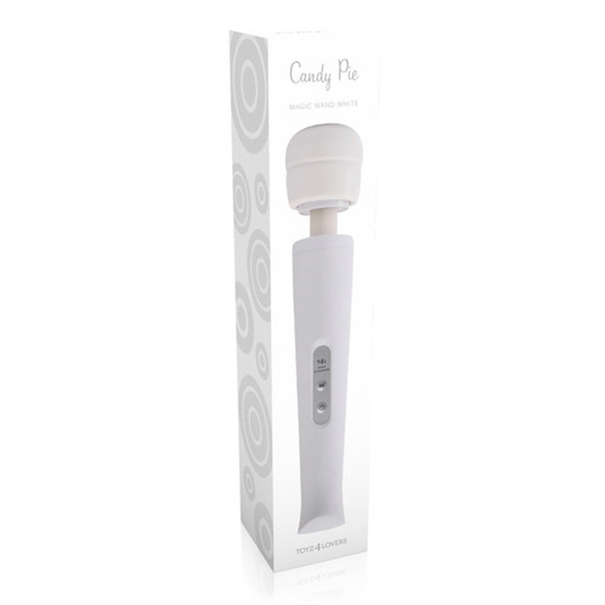 Stymulator-Massaggiatore Candy Pie Wand White