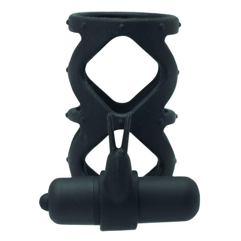 Anello Fallico Timeless Slender Vibring Nero