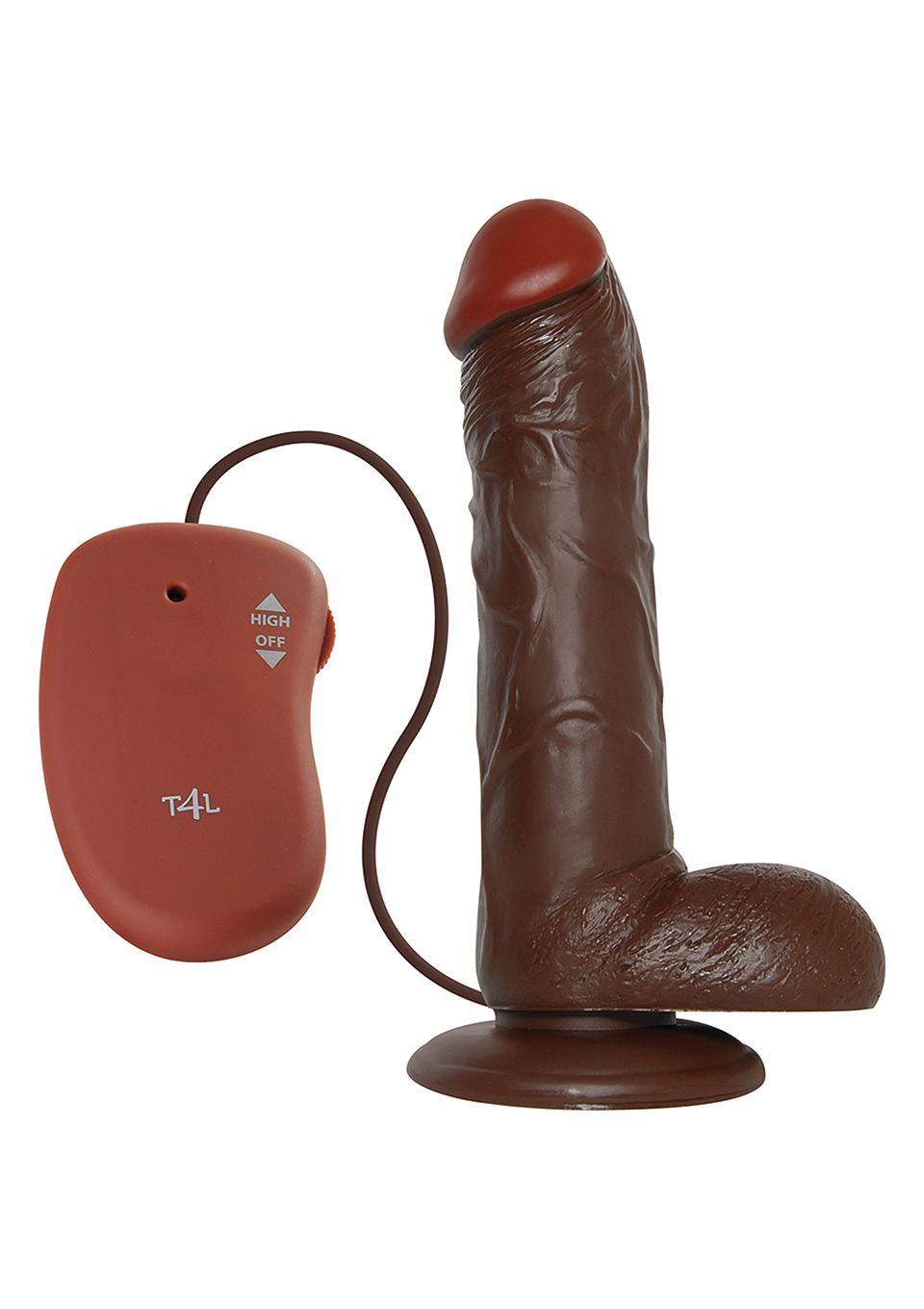 Wibrator-Realistic Vibrator Real Rapture Brown 10""""""""""""""""