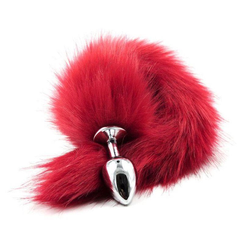 Plug Anale Con Coda Long Fox Tail Rossa