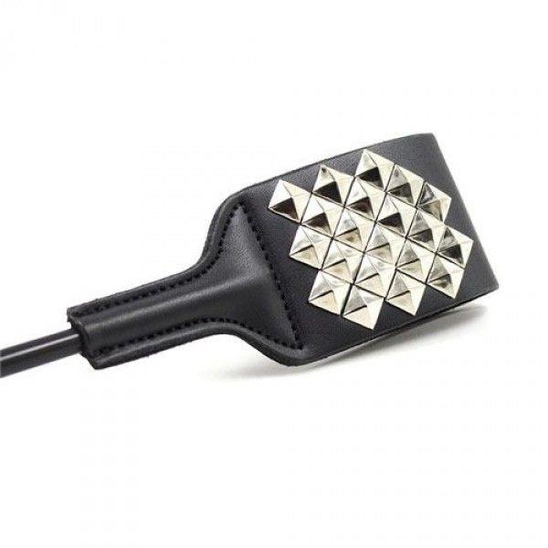 Pejcz-Frustino Square Spot Riding Crop Black