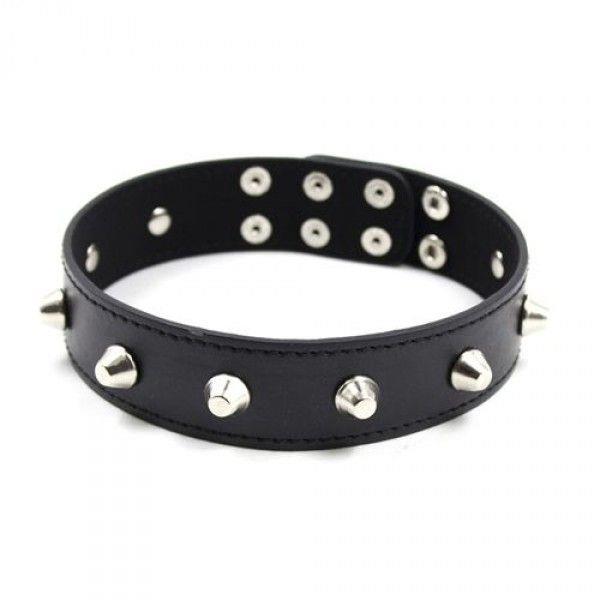 Wiązania-Collare Spikes Collar Black