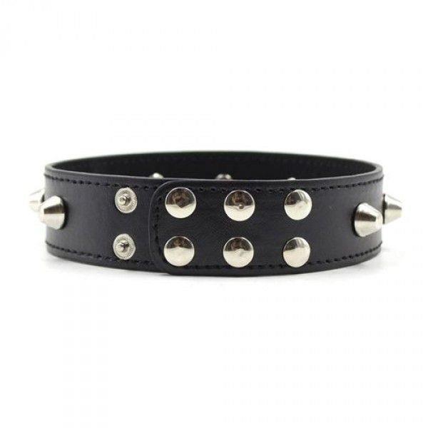 Wiązania-Collare Spikes Collar Black
