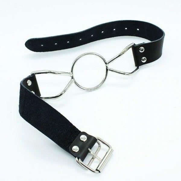 Knebel-Ring Gag Deep Throat (Nero)