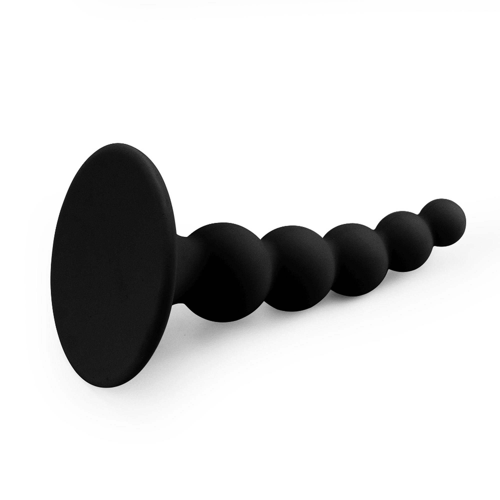 Lure Me Beaded Anal Plug Black