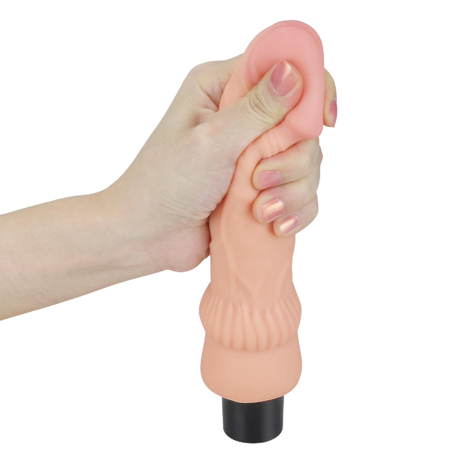 7.8"" Real Softee Vibrating Dildo