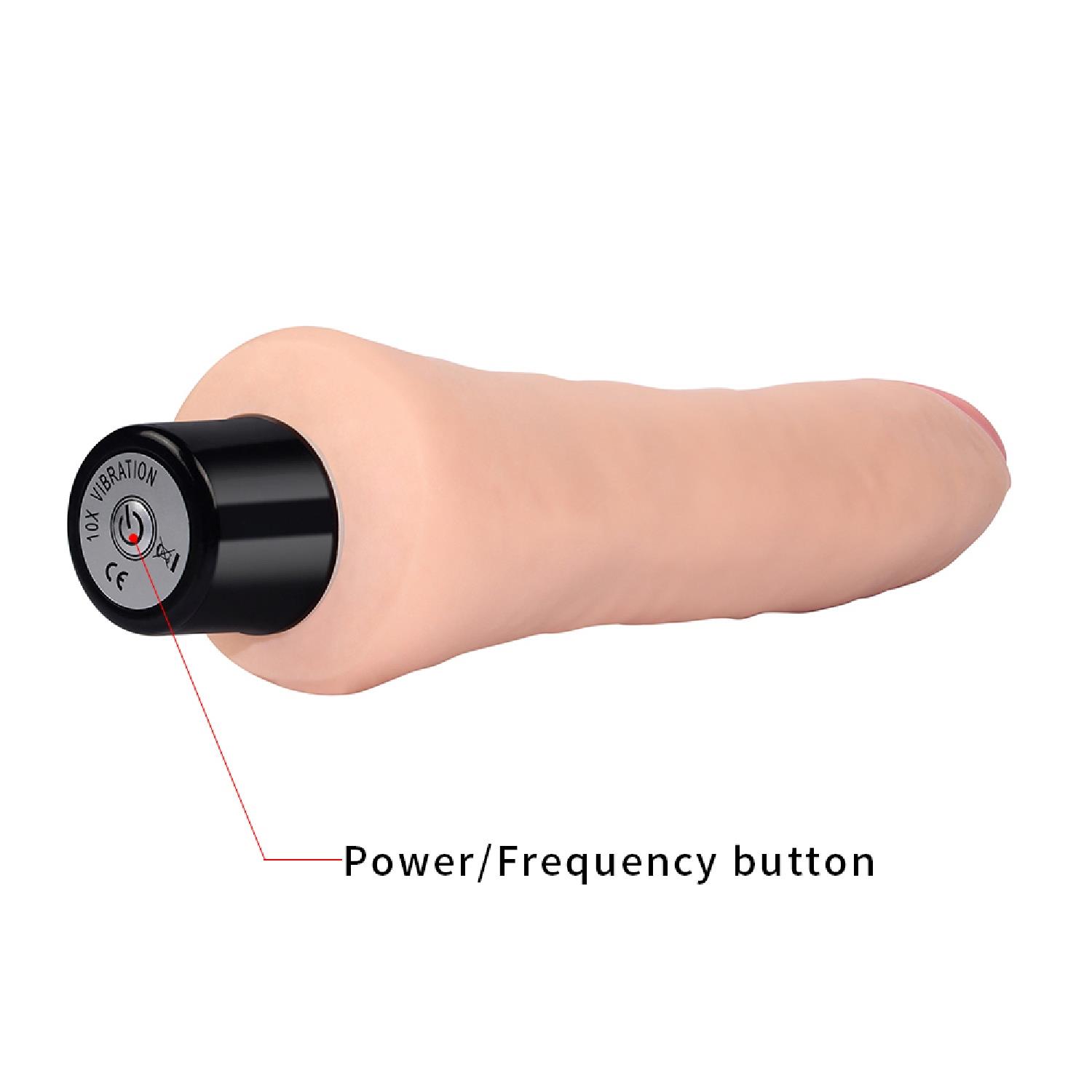 9"" Real Softee Vibrating Dildo