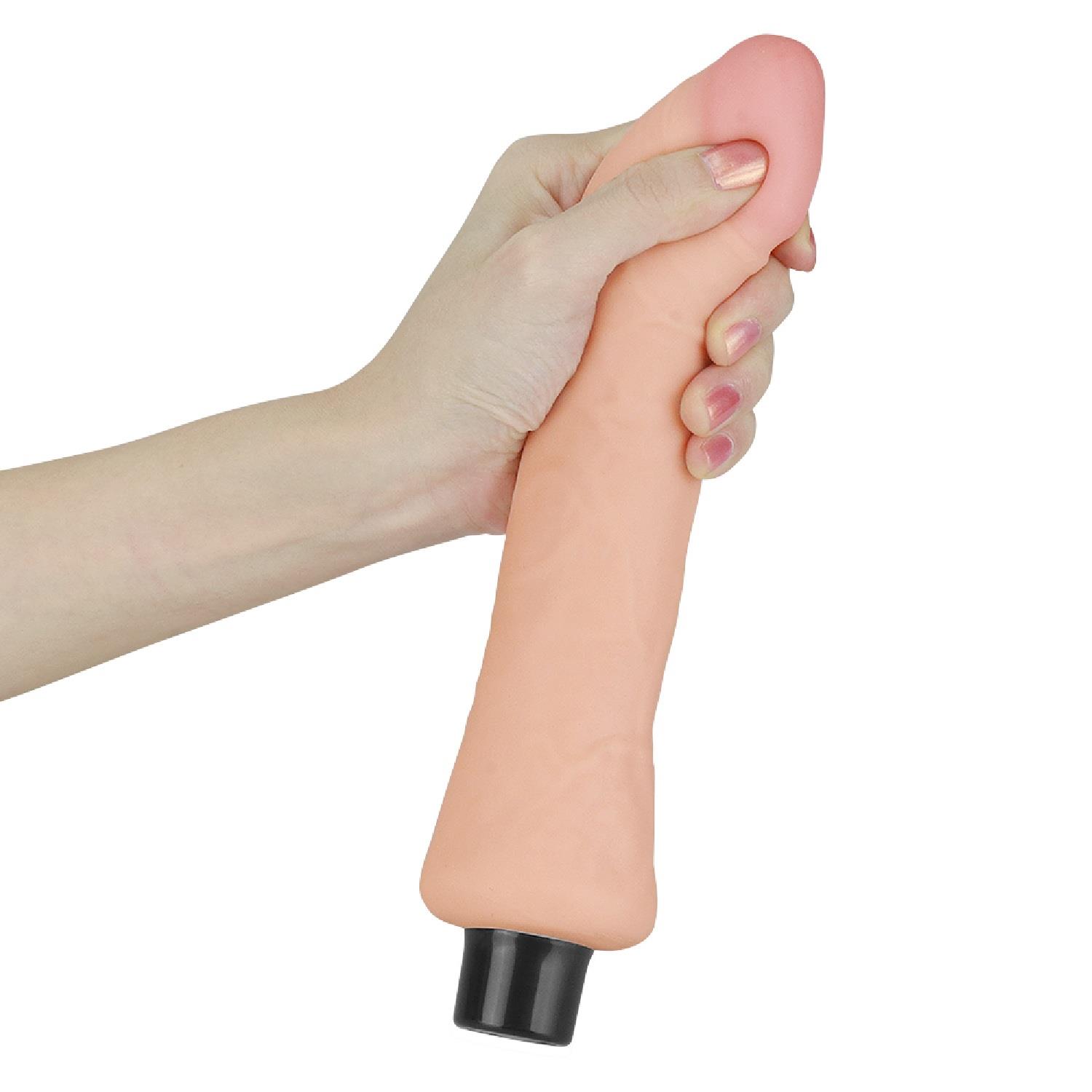 9"" Real Softee Vibrating Dildo