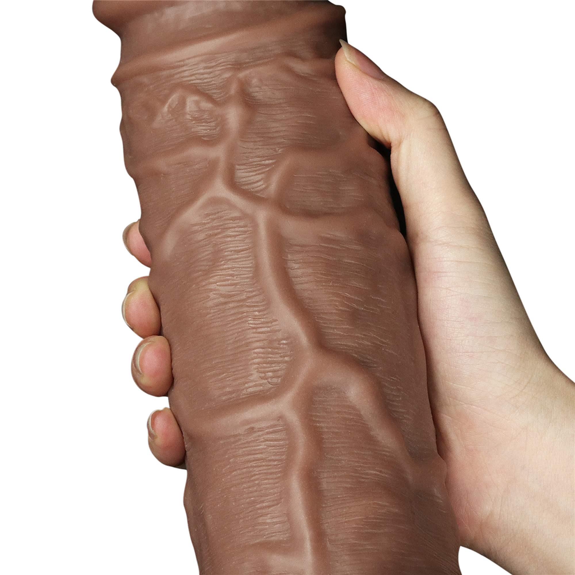 10.5'' Realistic Chubby Vibrating Dildo