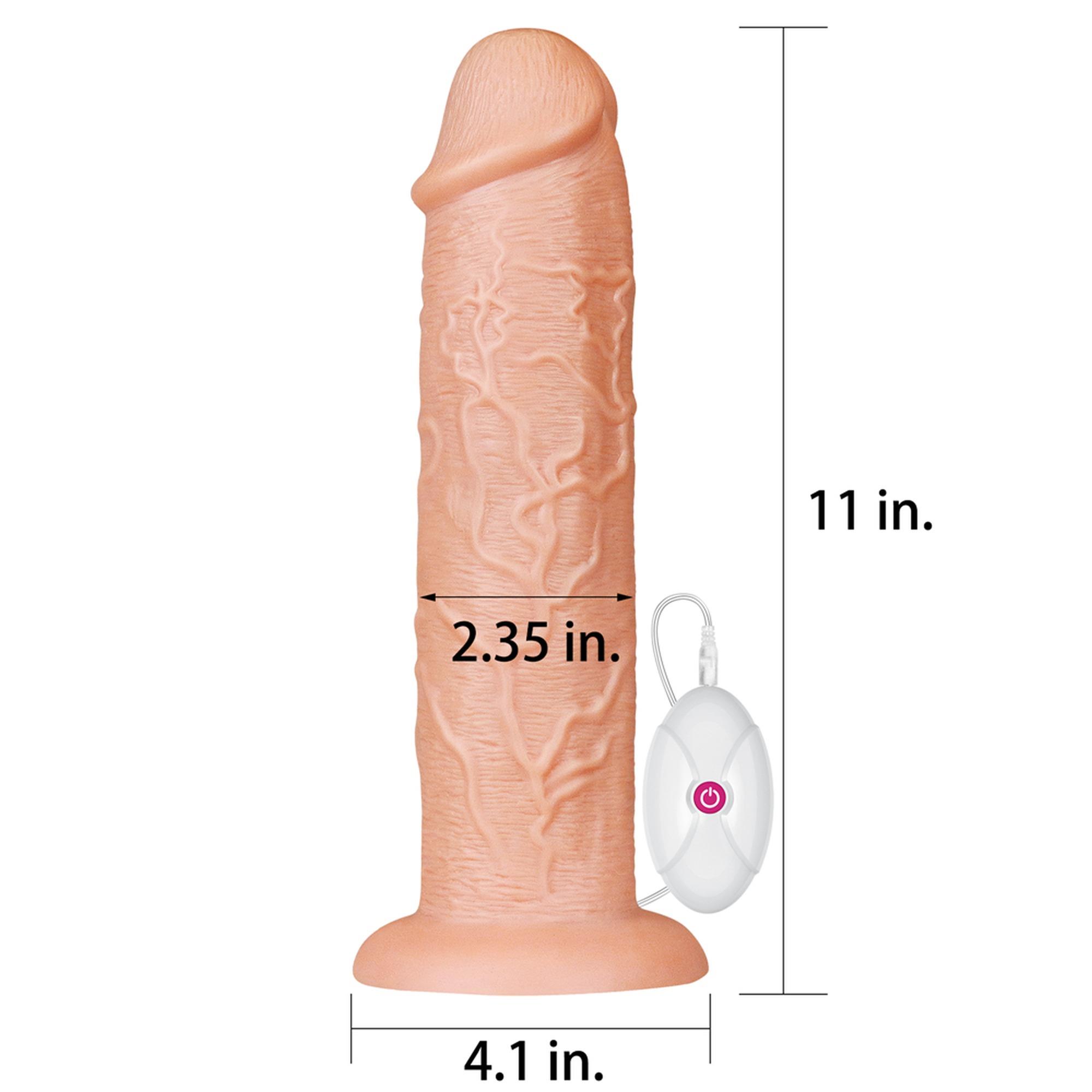11'' Realistic Long Vibrating Dildo