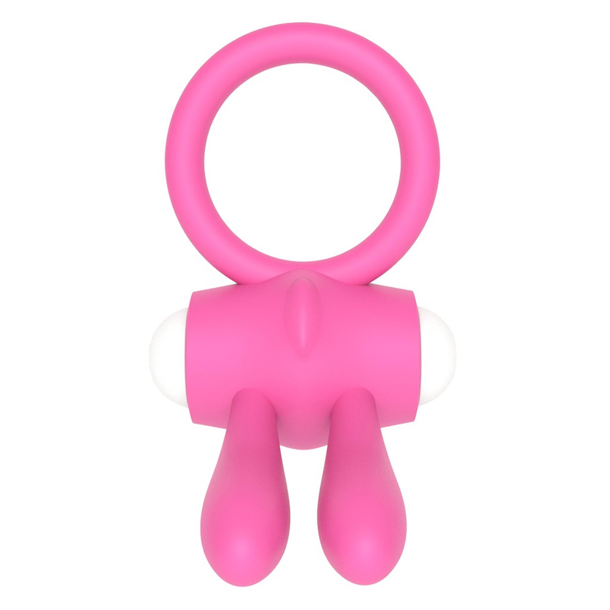 Power Clit Silicone Cockring Pink
