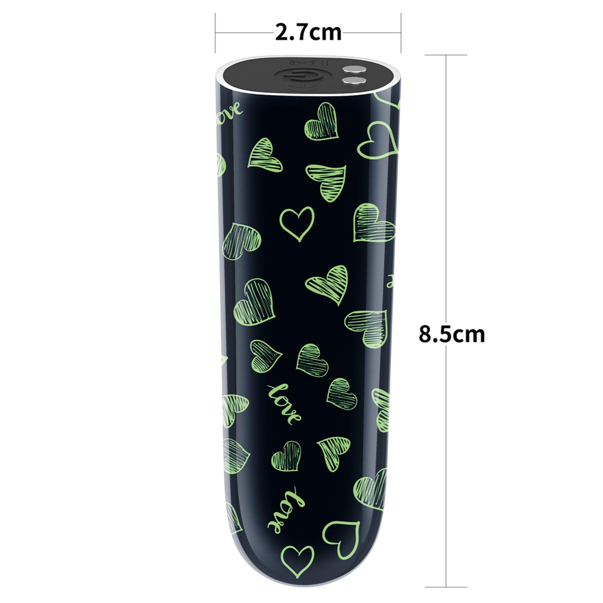 Rechargeable Glow-In-The-Dark Heart Massager