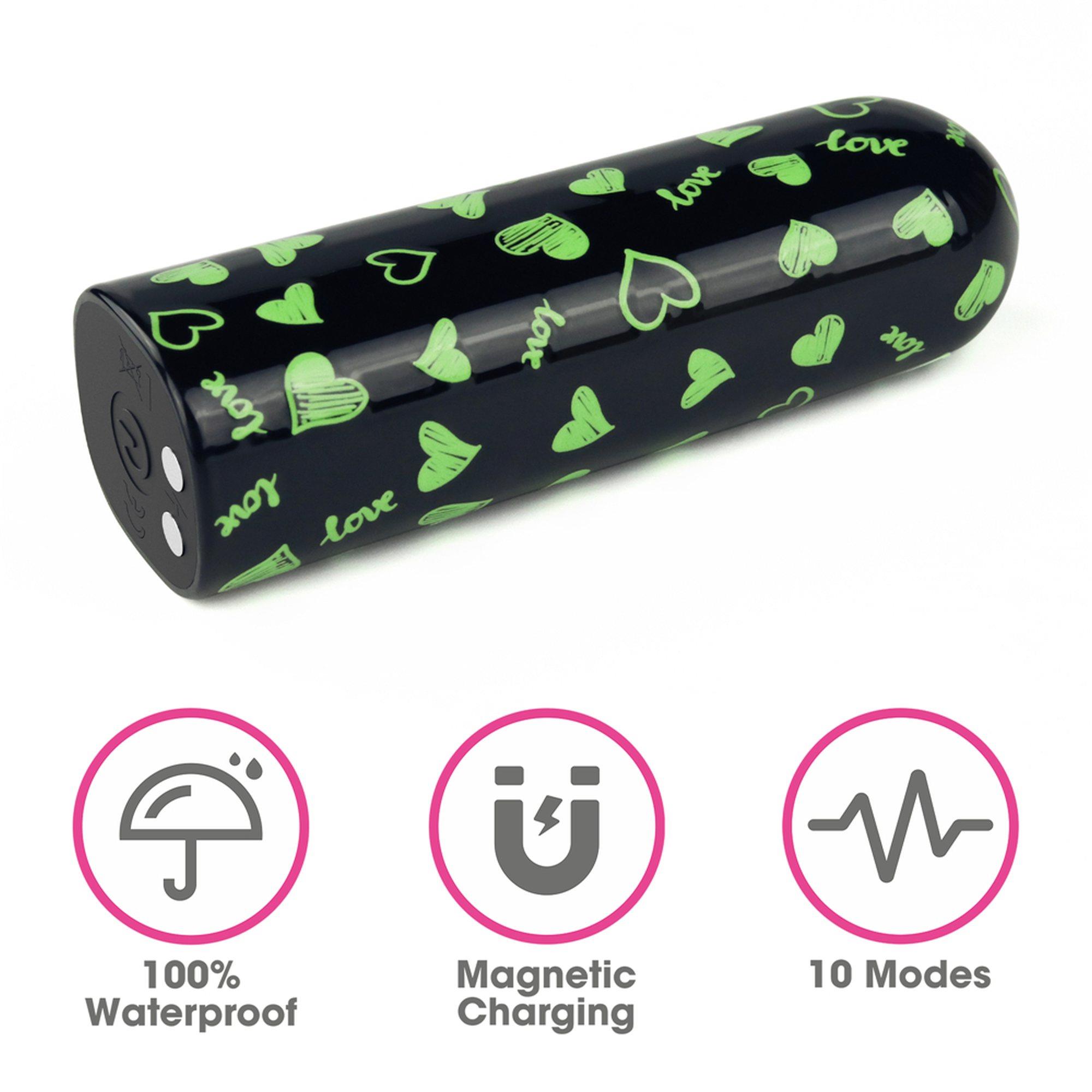 Rechargeable Glow-In-The-Dark Heart Massager