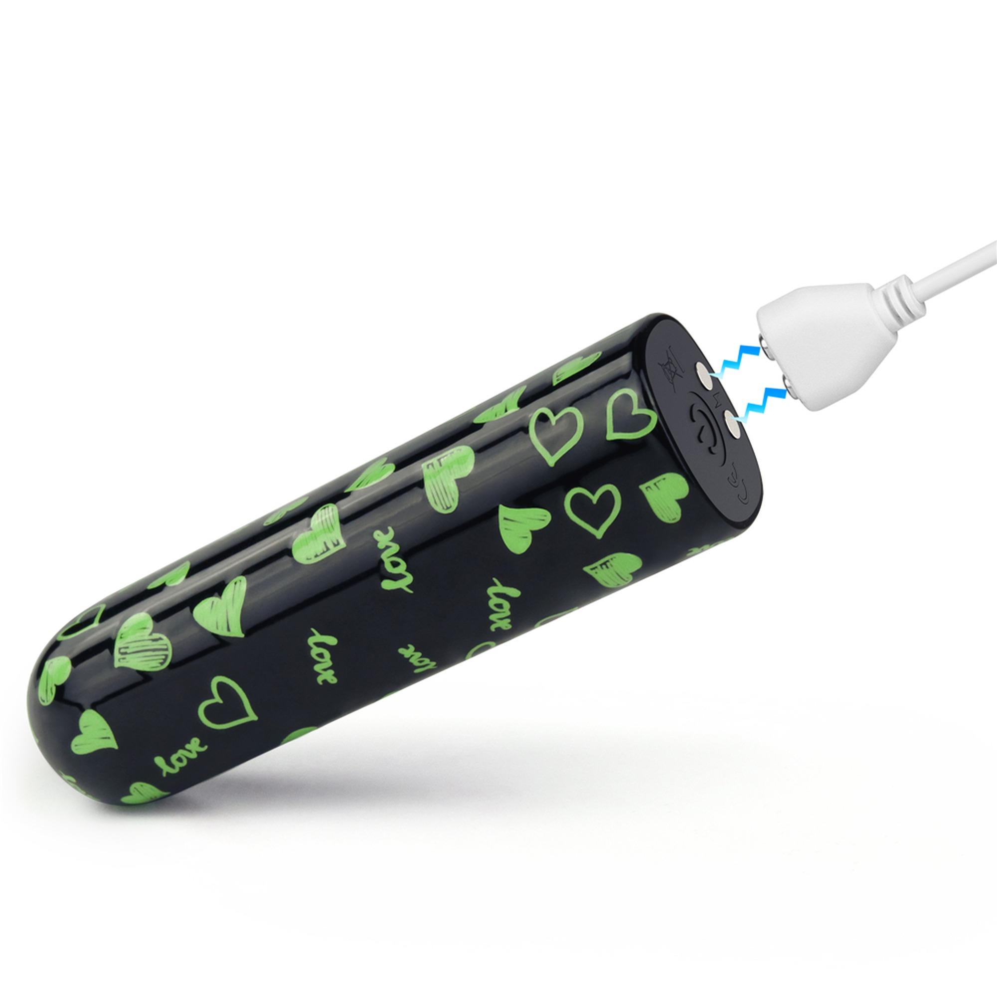 Rechargeable Glow-In-The-Dark Heart Massager