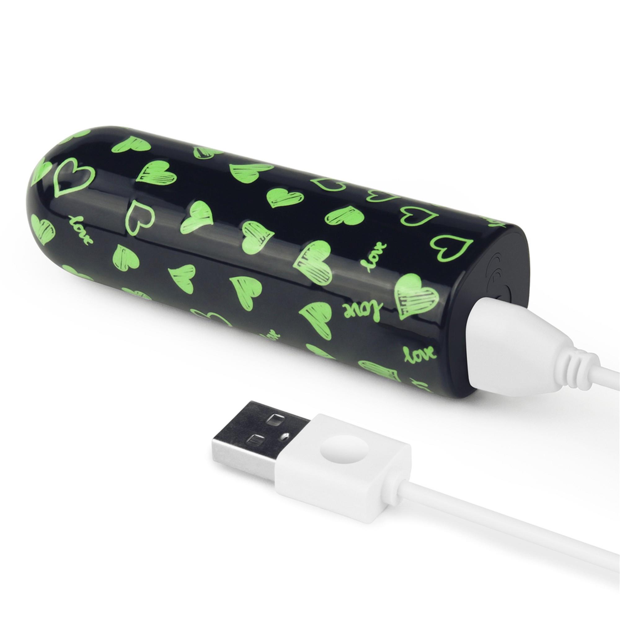 Rechargeable Glow-In-The-Dark Heart Massager