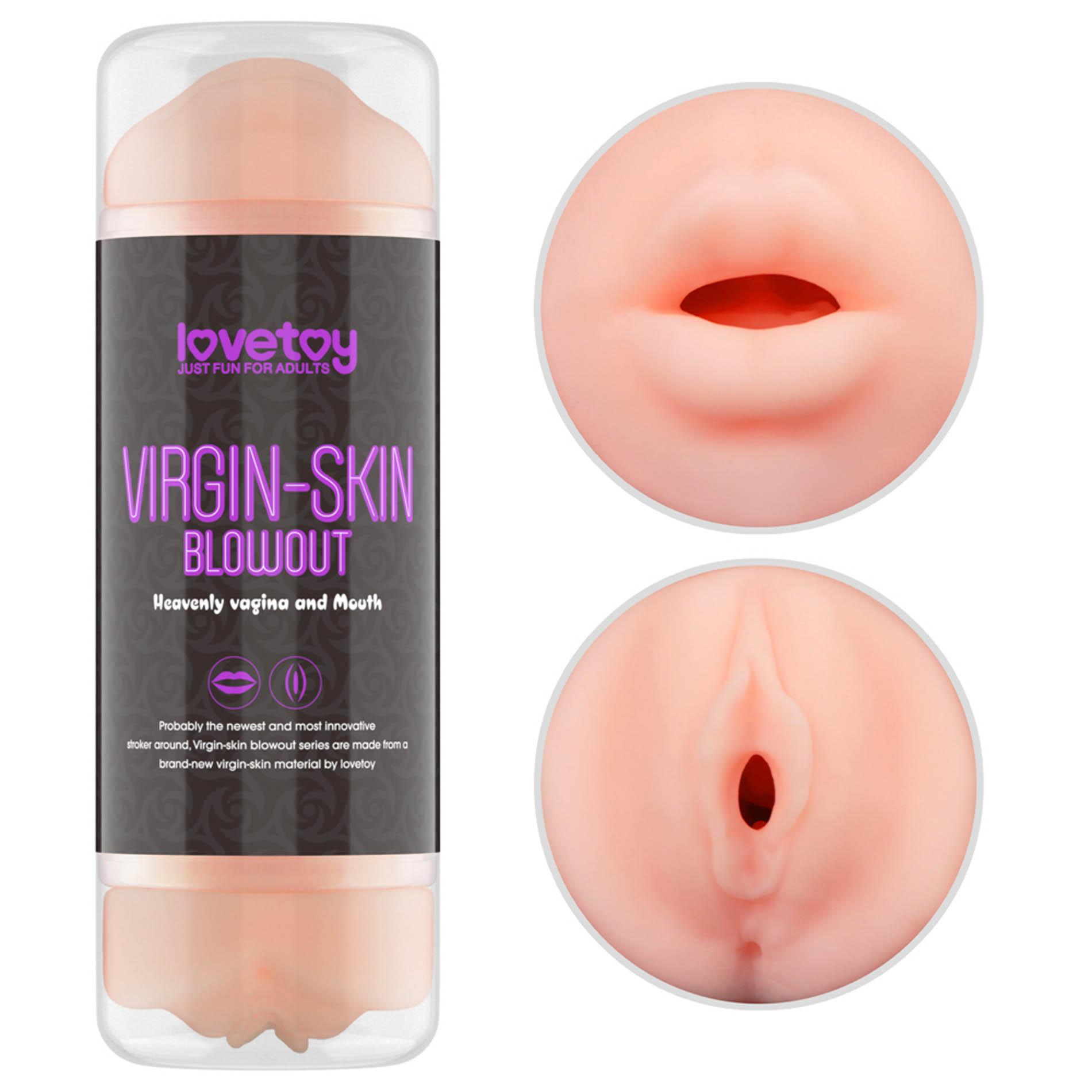 Virgin-Skin Blowout Stroker
Vagina And Mouth