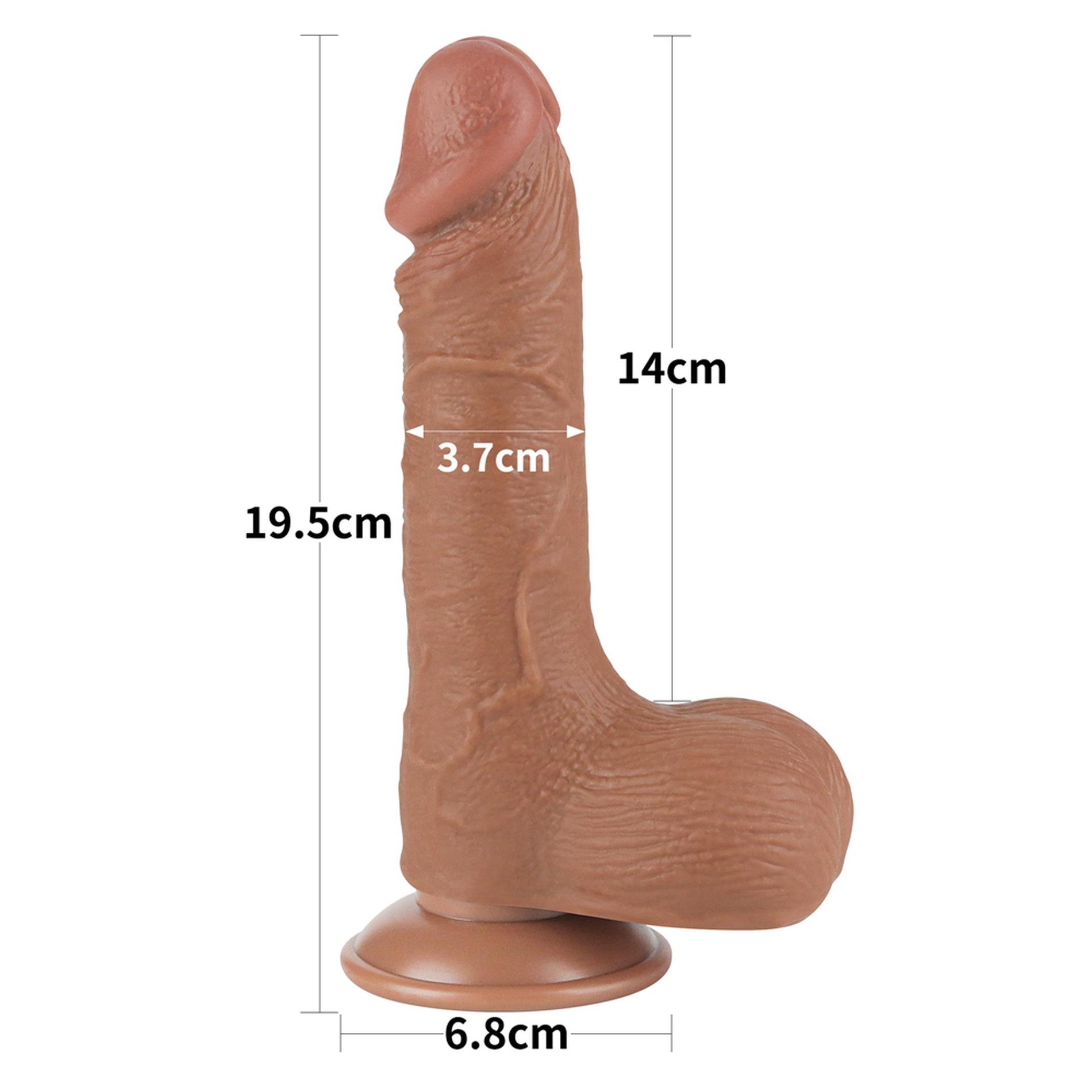 7.5'' Sliding Skin Dual Layer Dong Brown