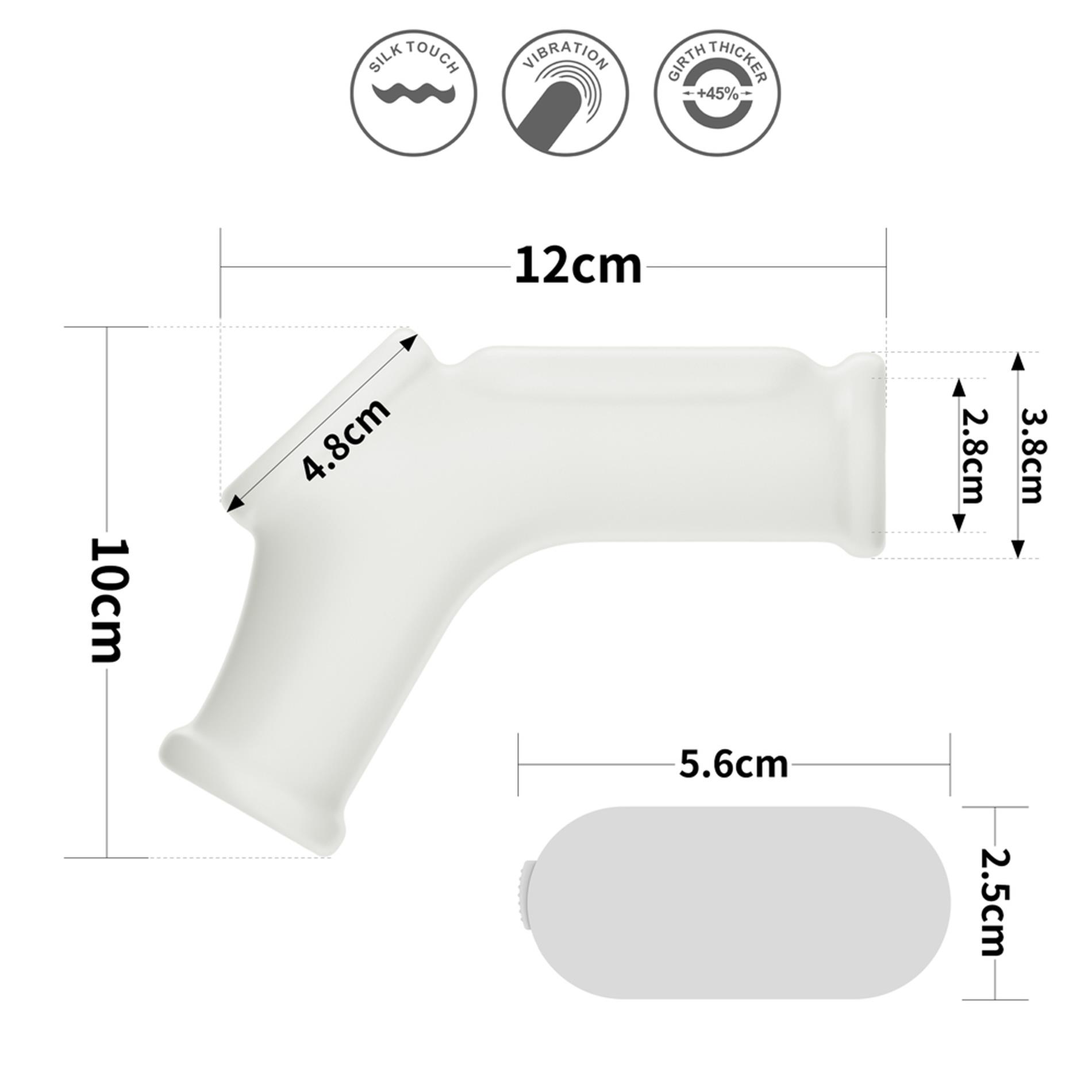 Vibrating Silk Knights Ring With Scrotum Sleeve