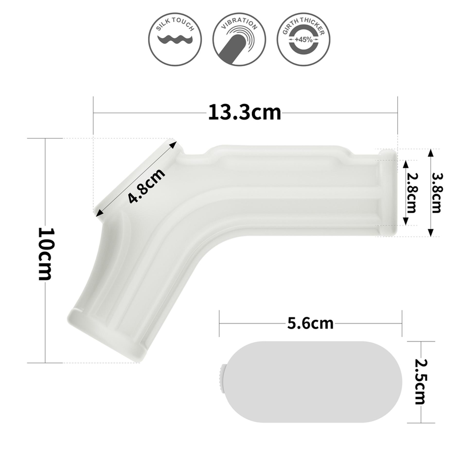 Vibrating Ridge Knights Ring With Scrotum Sleeve