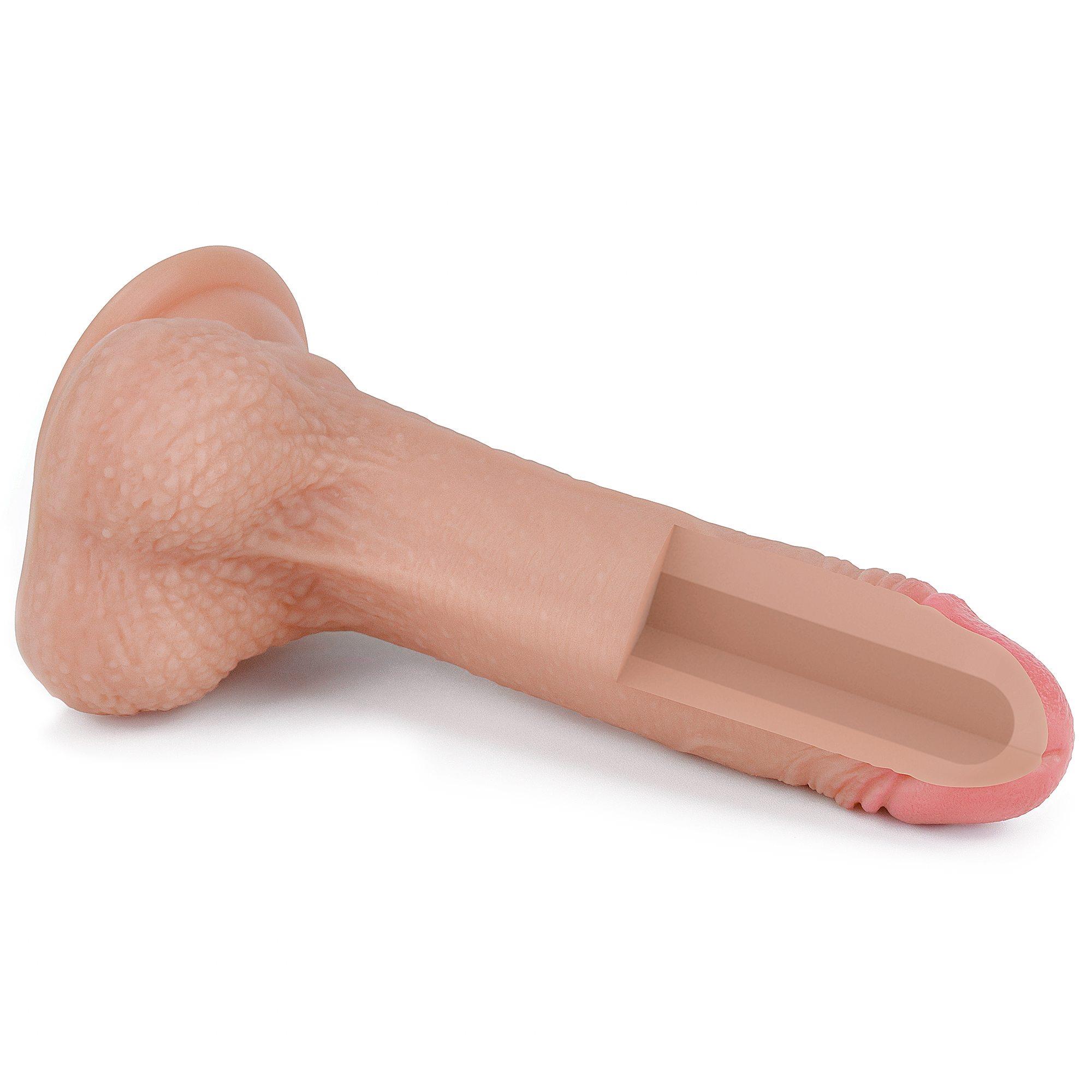 7'' Dual Layered Platinum Silicone Cock