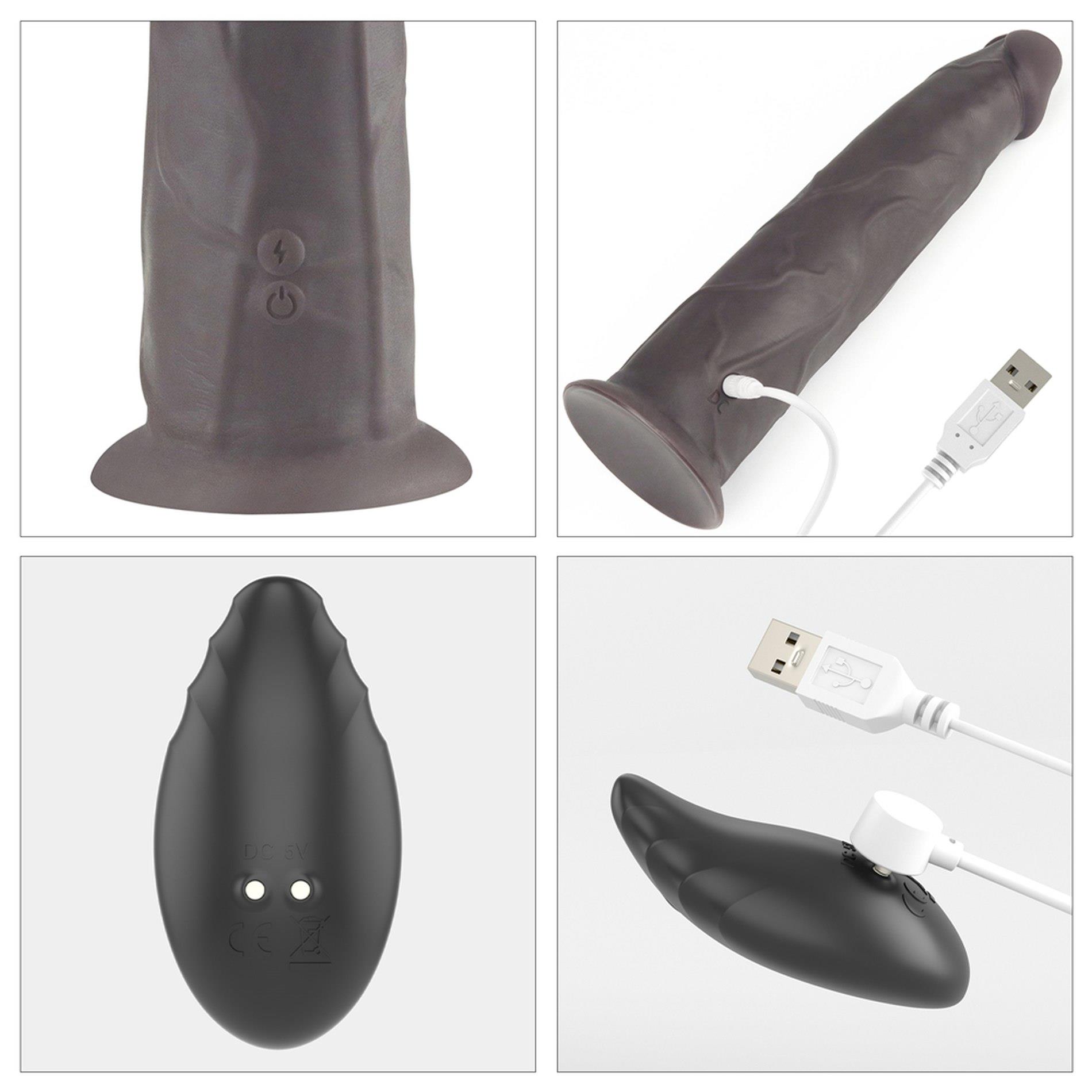 9.0'' Dual Layered Platinum Silicone Rotator