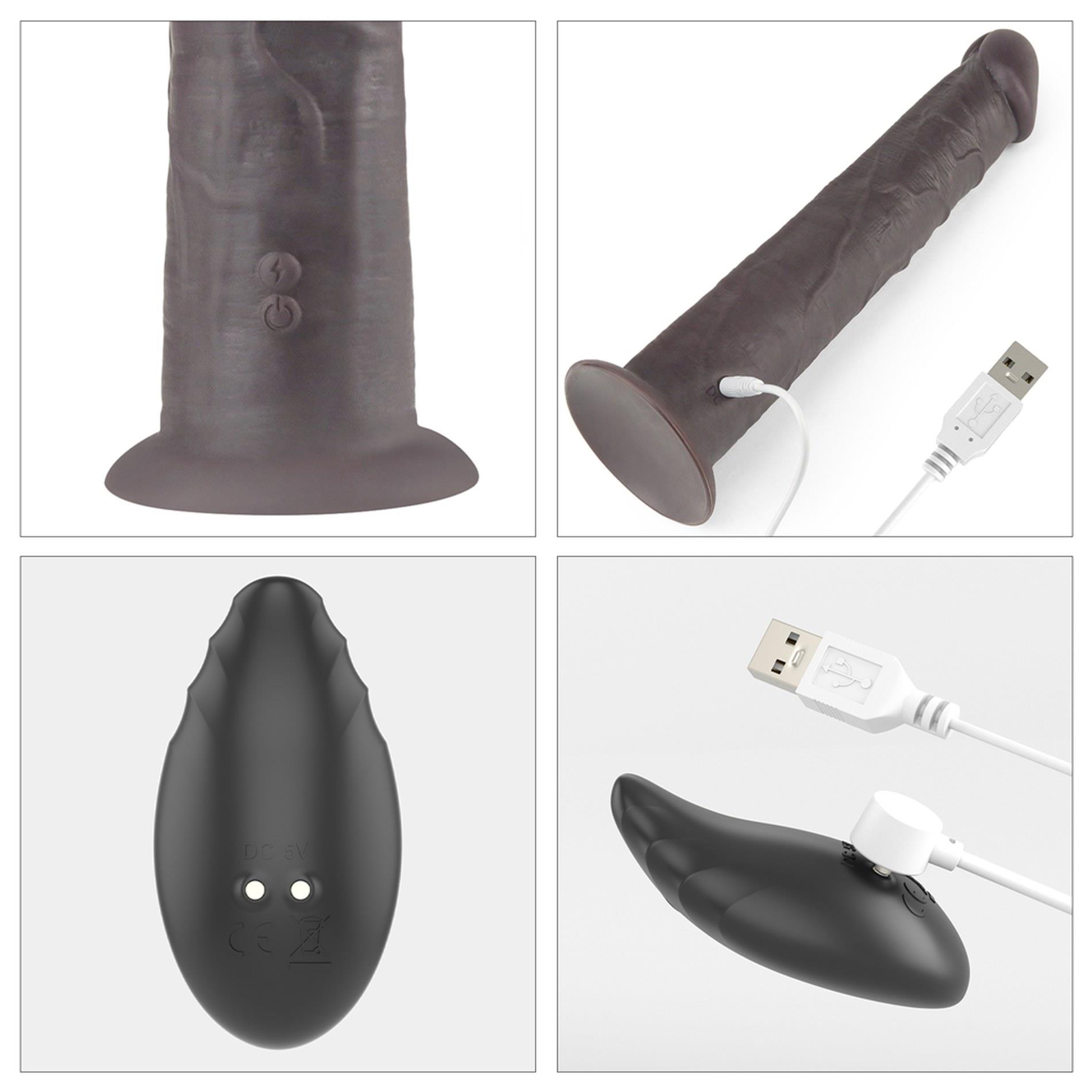 10'' Dual Layered Platinum Silicone Rotator