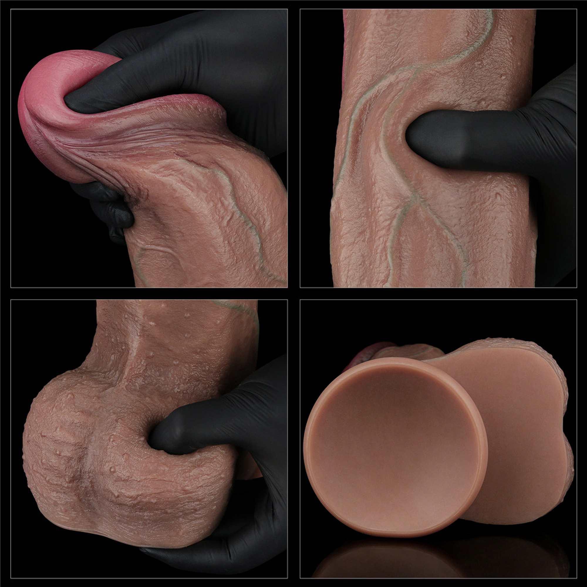 13"""" Dual Layered Silicone Cock Xxl