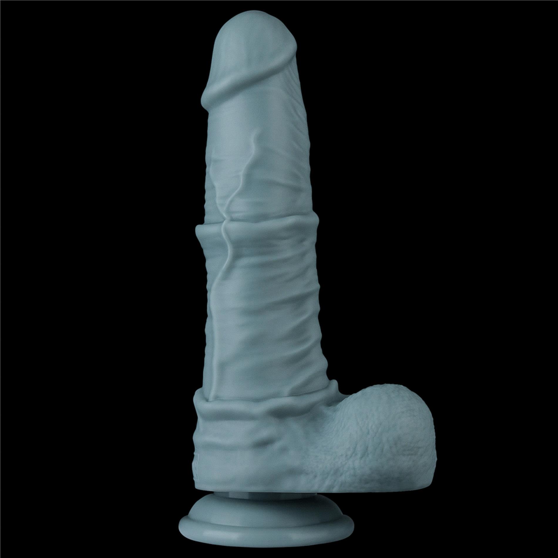 11'' Rechargeable Thrusting And Vibrating Silicone Dildo With Remote