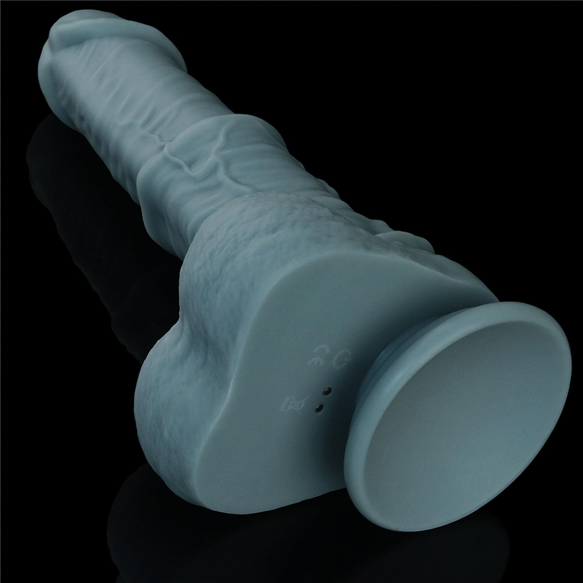 11'' Rechargeable Thrusting And Vibrating Silicone Dildo With Remote