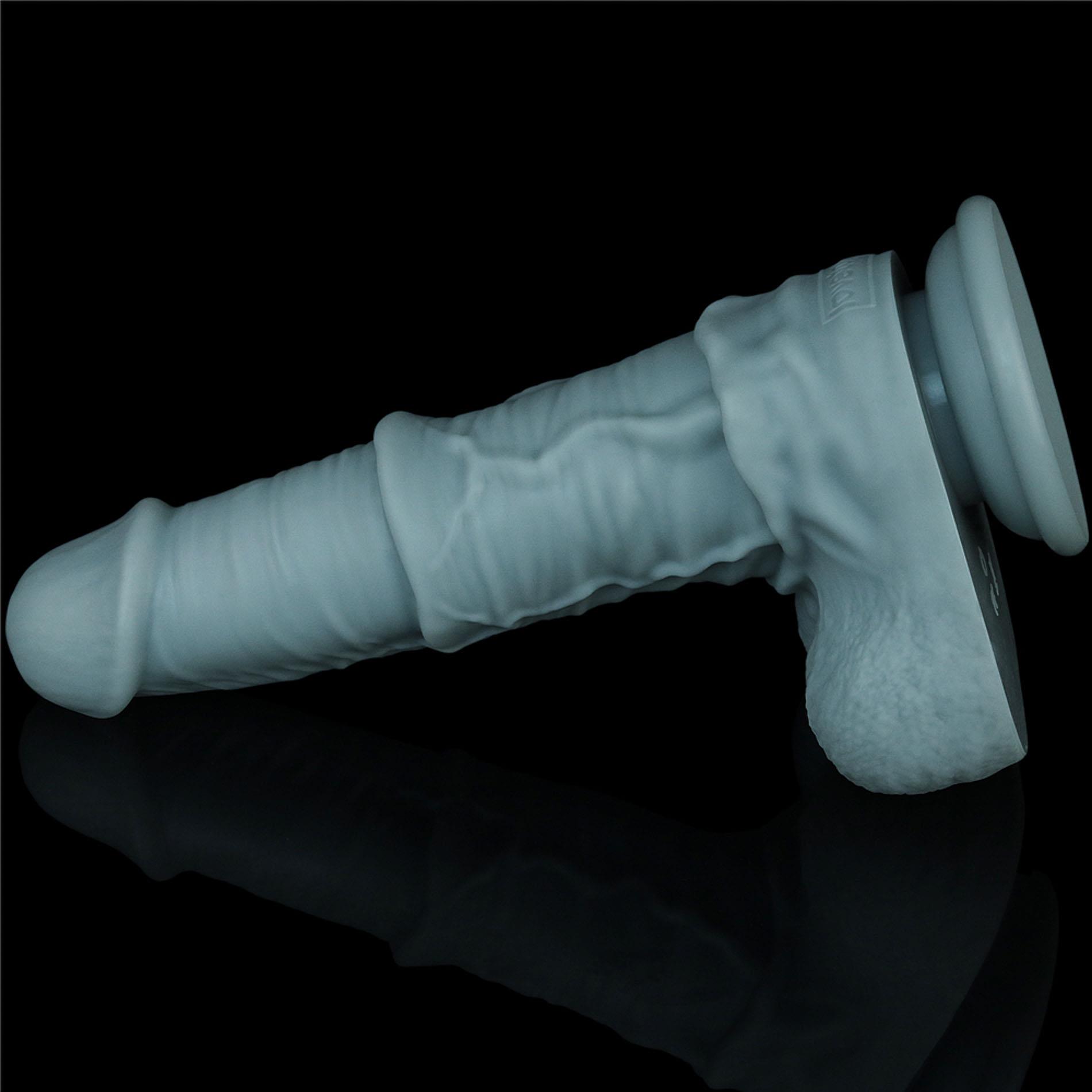 11'' Rechargeable Thrusting And Vibrating Silicone Dildo With Remote