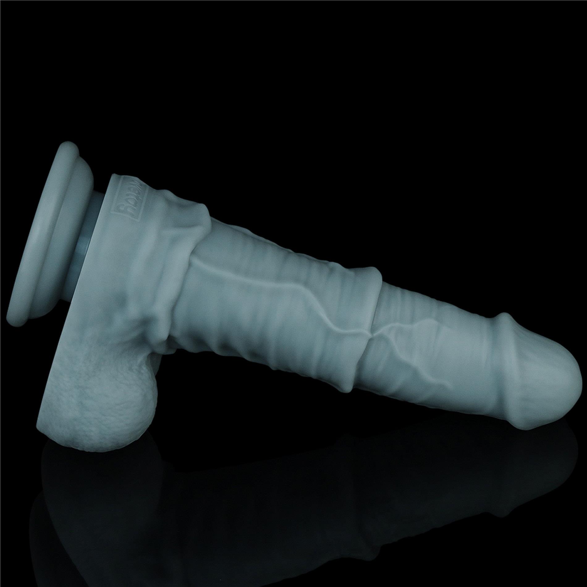 11'' Rechargeable Thrusting And Vibrating Silicone Dildo With Remote