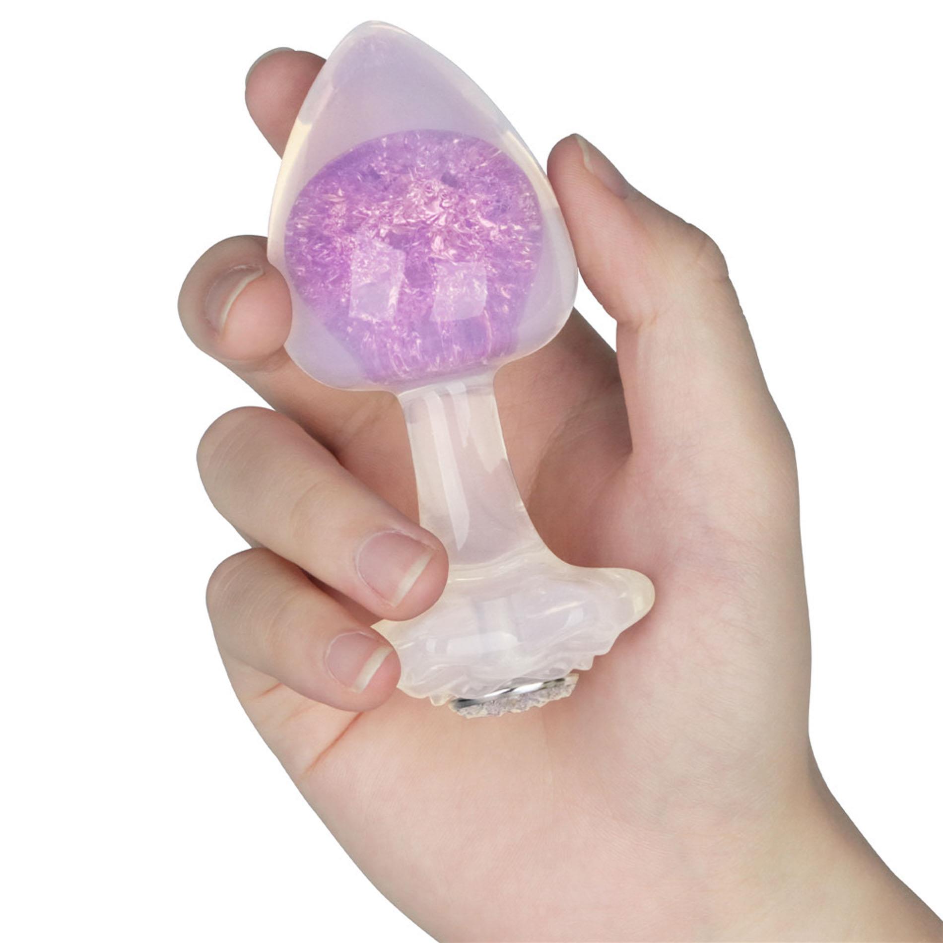 Gemoria Silicone Butt Plug - Purple