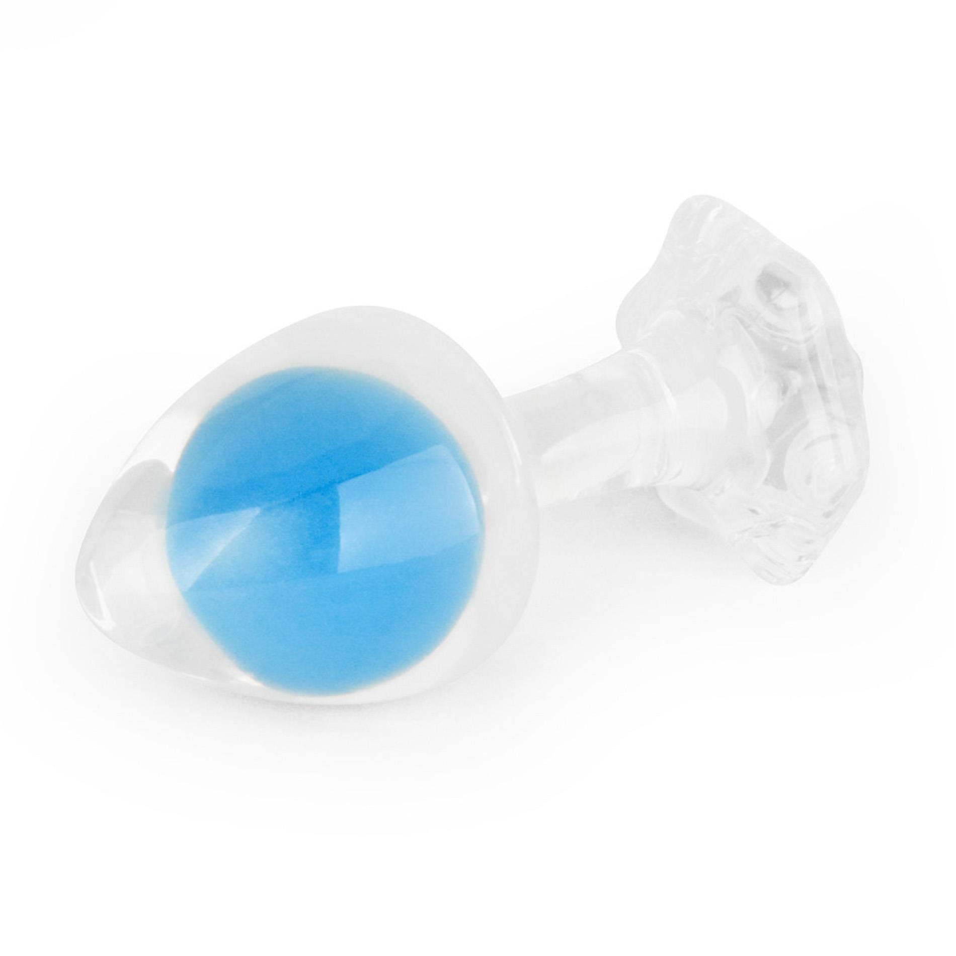 Gemoria Silicone Butt Plug (Glow-In-The-Dark) - Blue