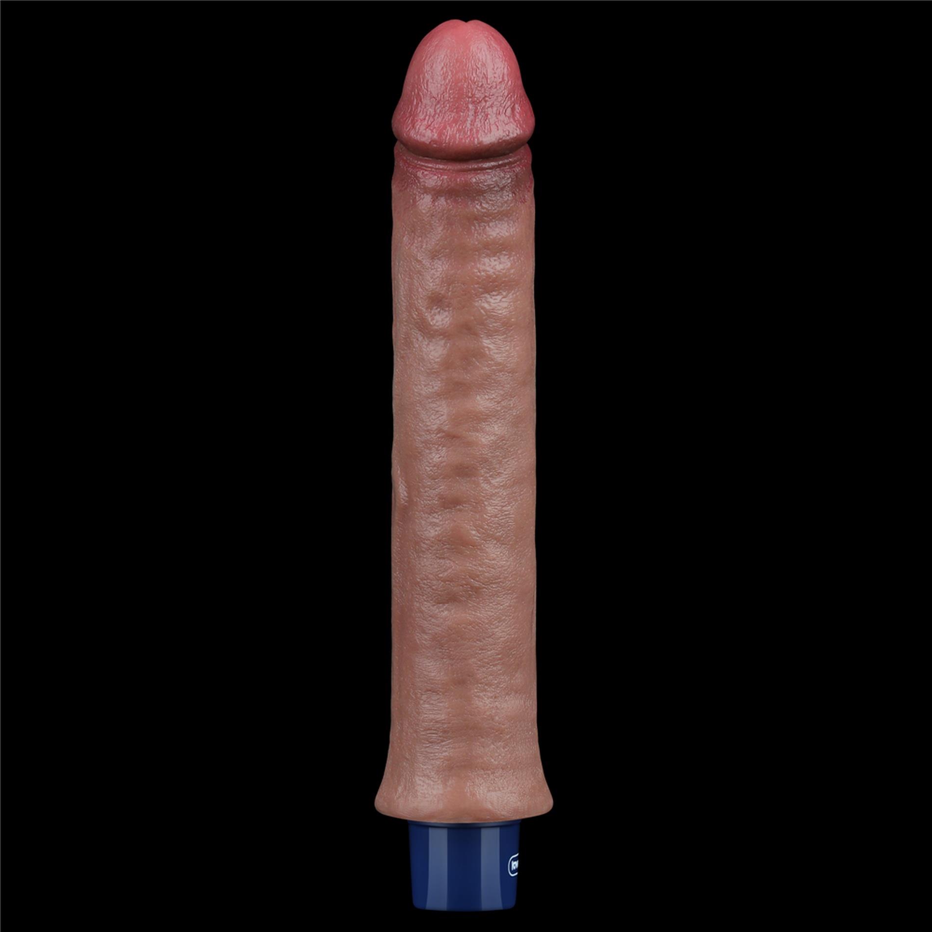 9.5" Real Softee Rechargeable Silicone Vibrating Dildo