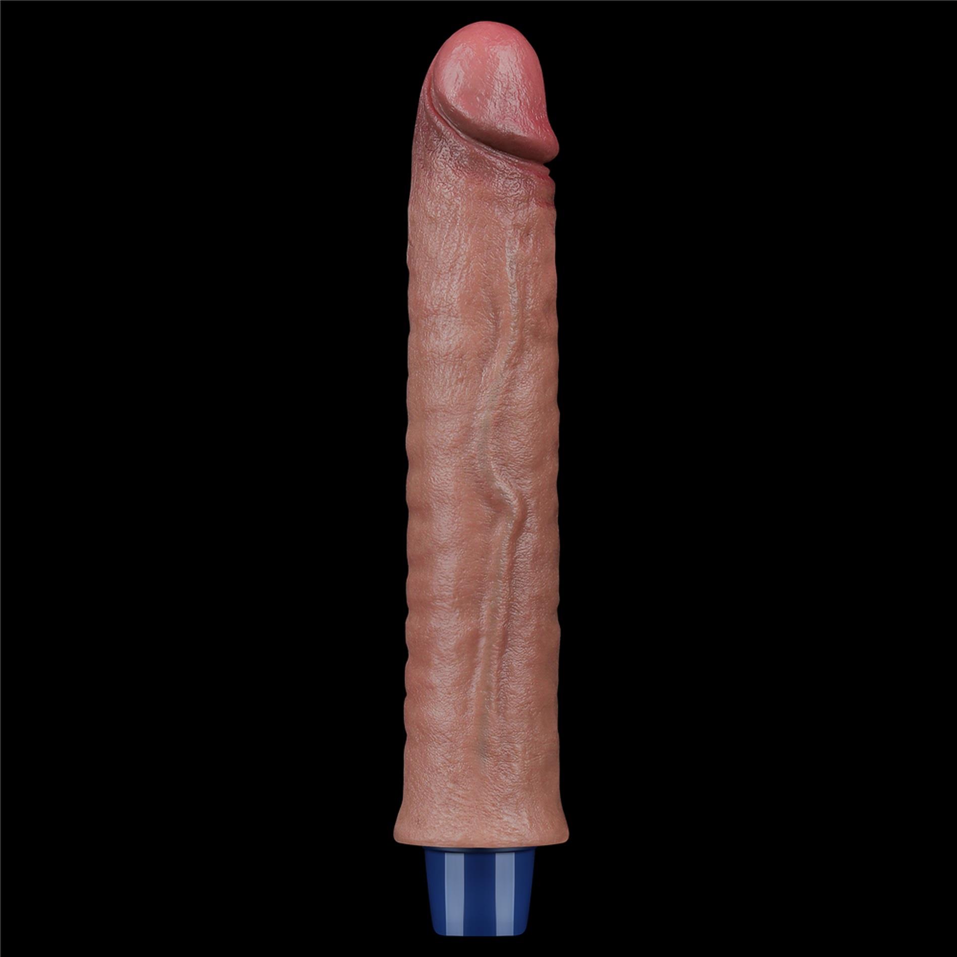 9.5" Real Softee Rechargeable Silicone Vibrating Dildo