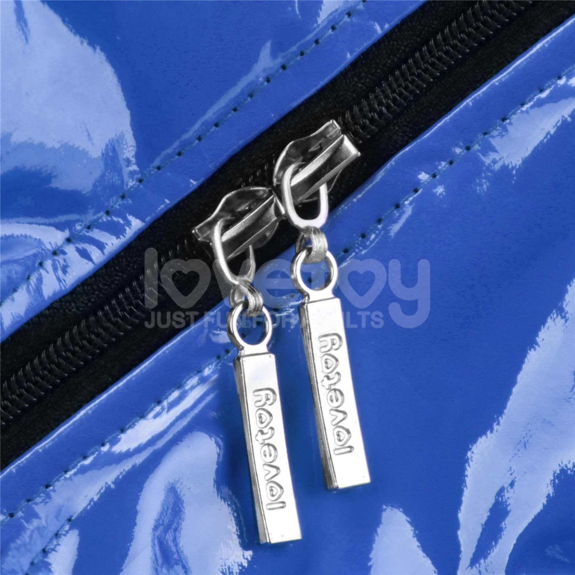 Chic Strap-On Shorts (28 - 31 Inch Waist) Blue