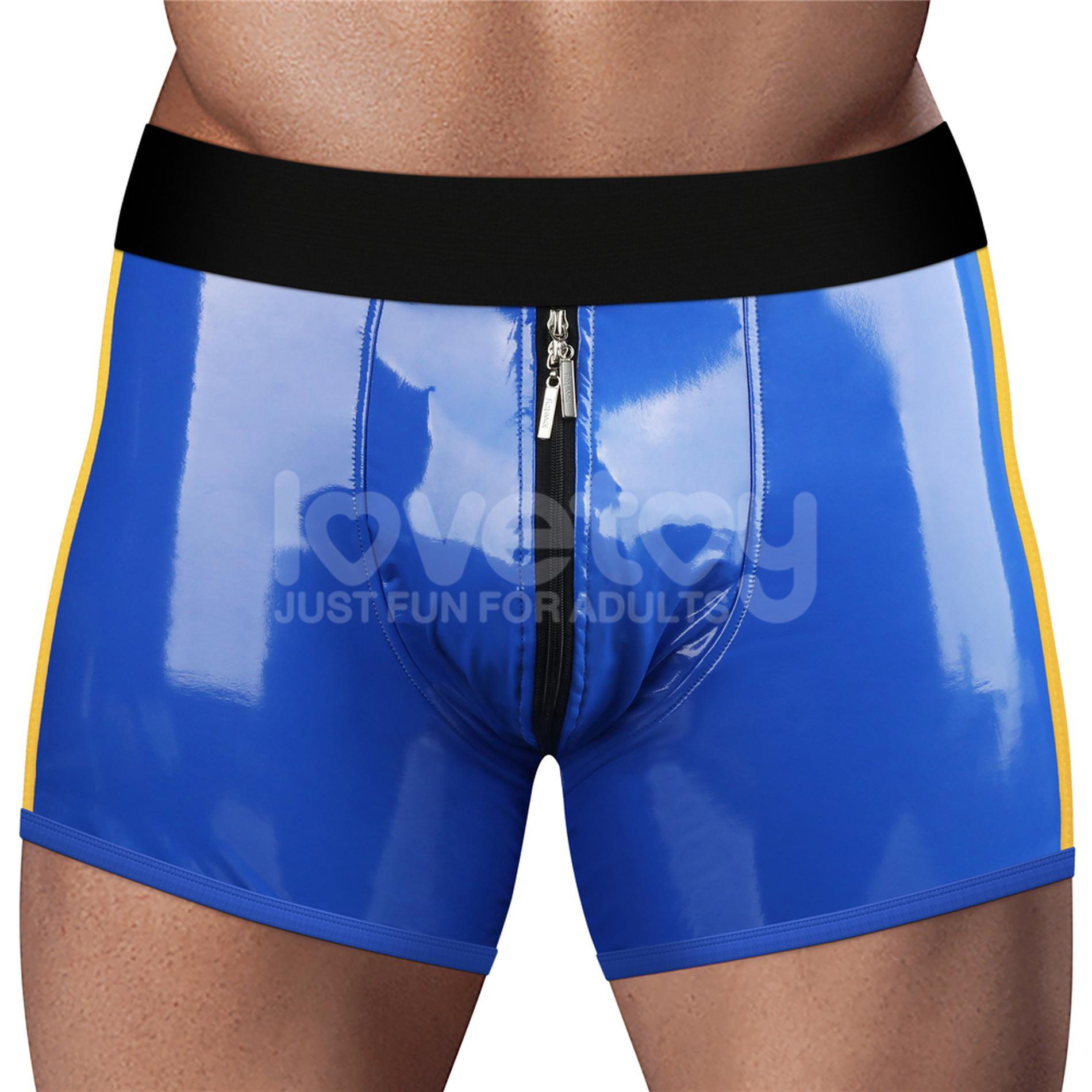 Chic Strap-On Shorts (32 - 35 Inch Waist) Blue