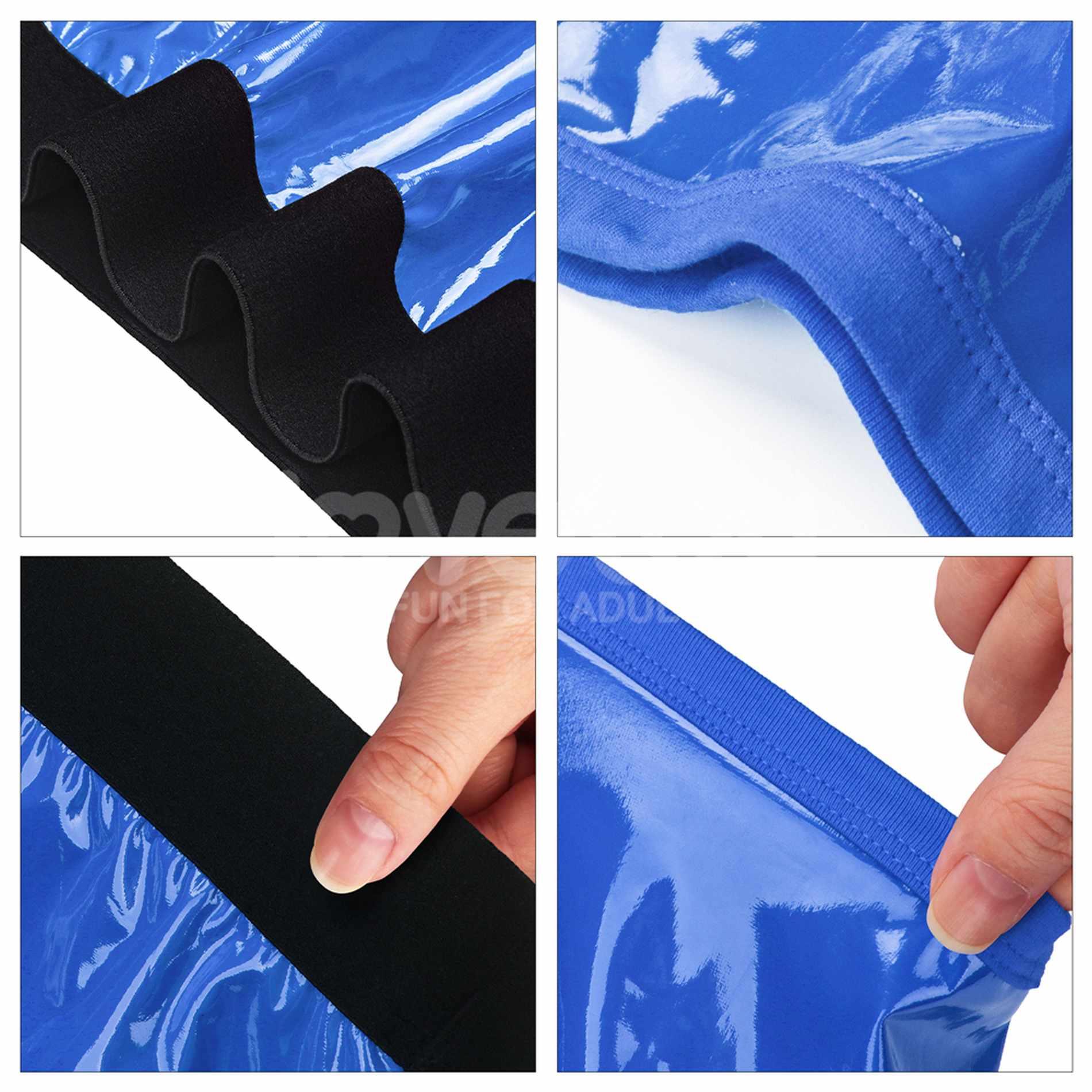 Chic Strap-On Shorts (36 - 39 Inch Waist) Blue