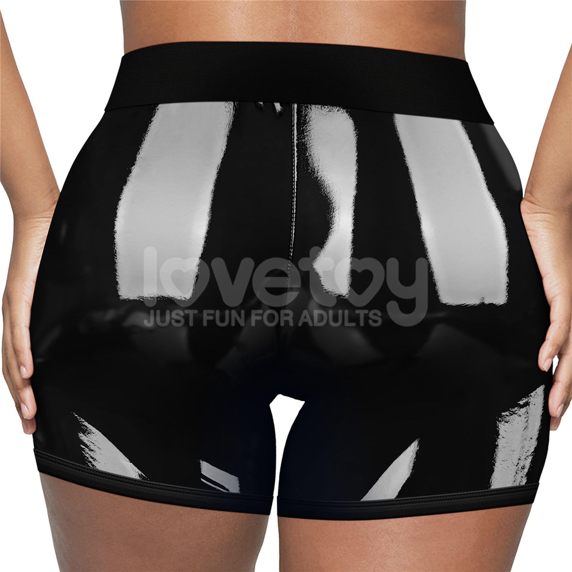 Chic Strap-On Shorts (32 - 35 Inch Waist) Black