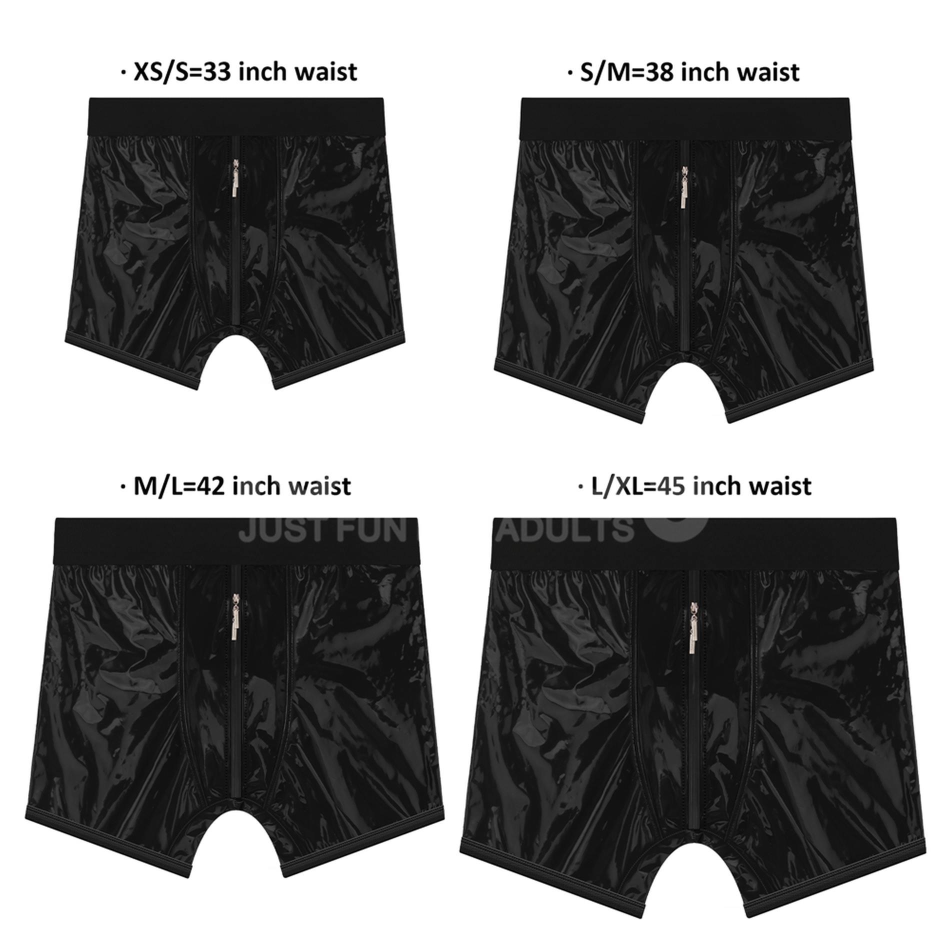Chic Strap-On Shorts (36 - 39 Inch Waist) Black