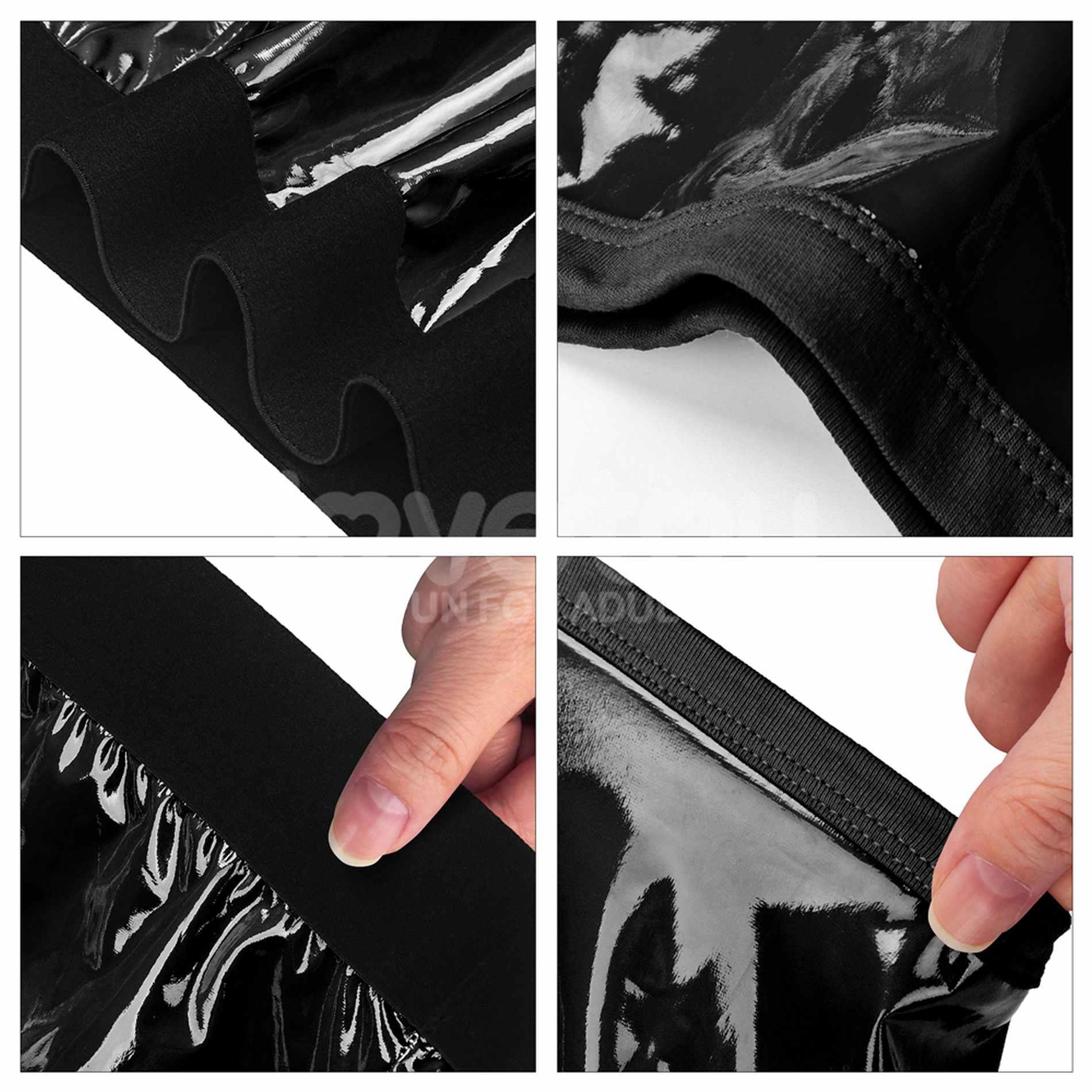 Chic Strap-On Shorts (40 - 43 Inch Waist) Black