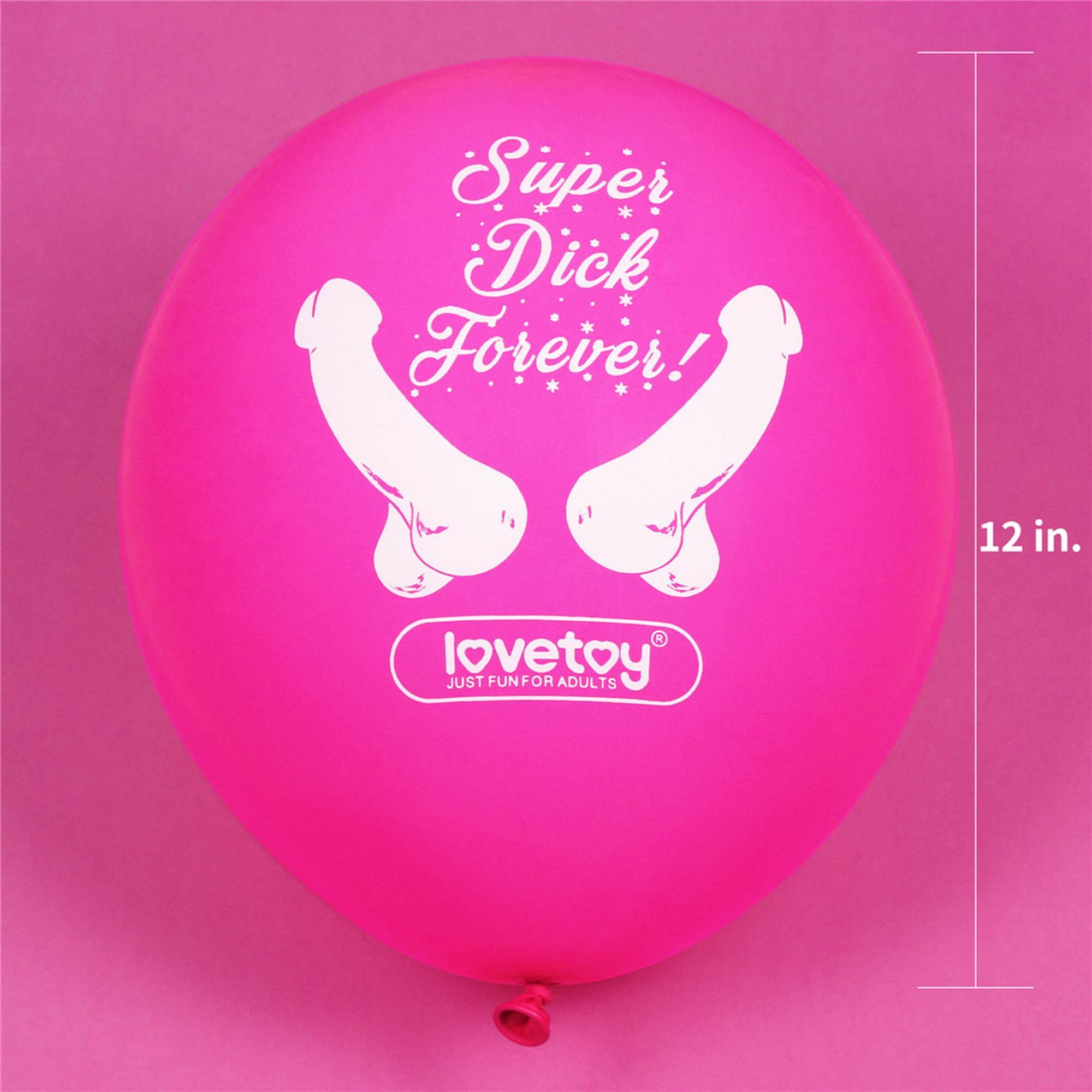 Super Dick Forever Bachelorette Balloons(Pack Of 7)