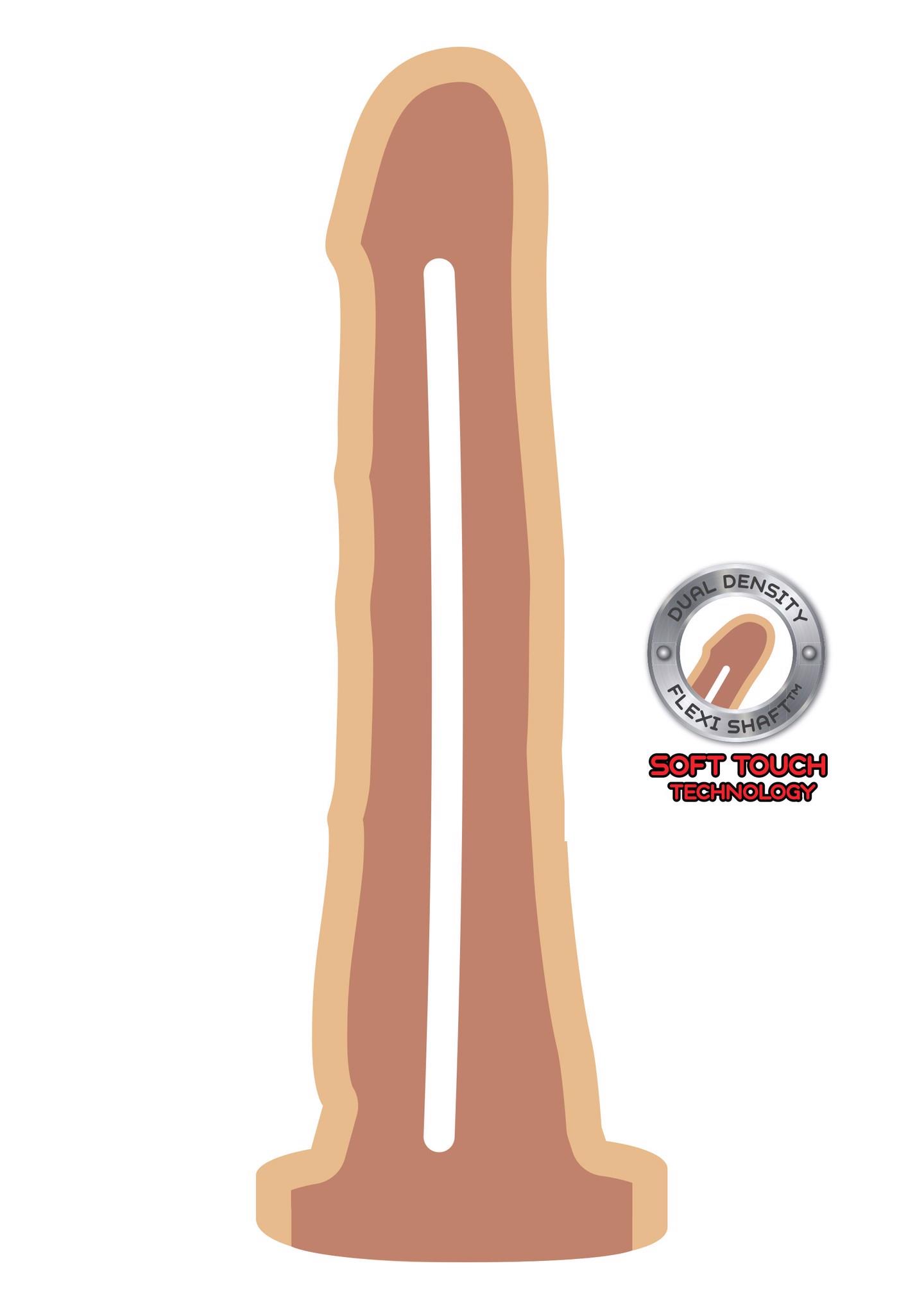 Dual Density Dong 7.5 Inch Light Skin Tone