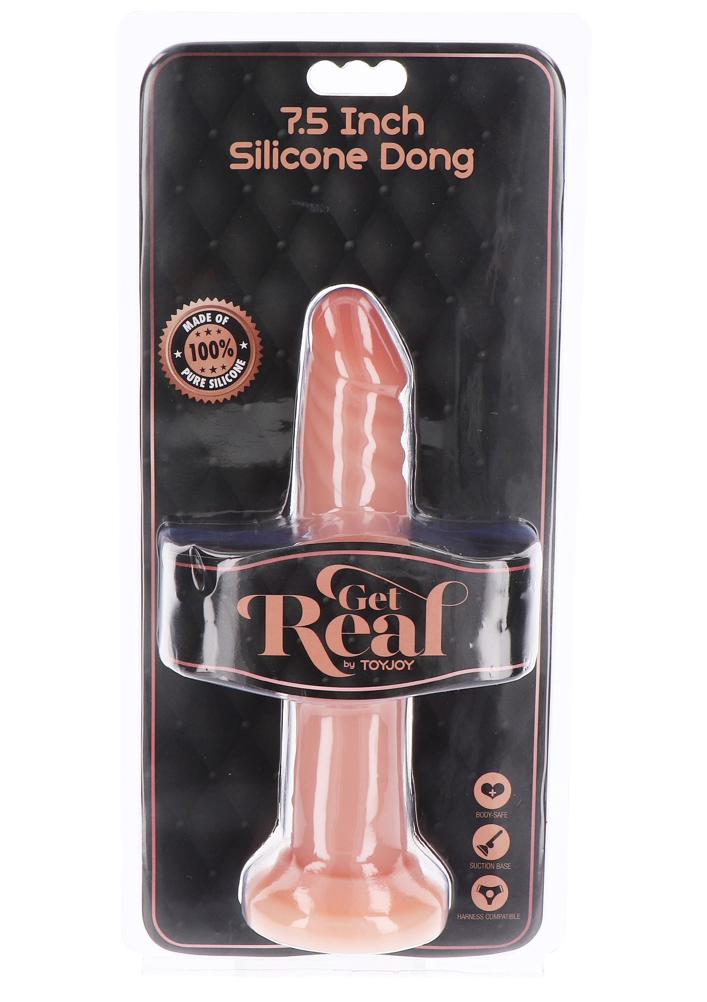 Silicone Dong 7.5 Inch Light Skin Tone