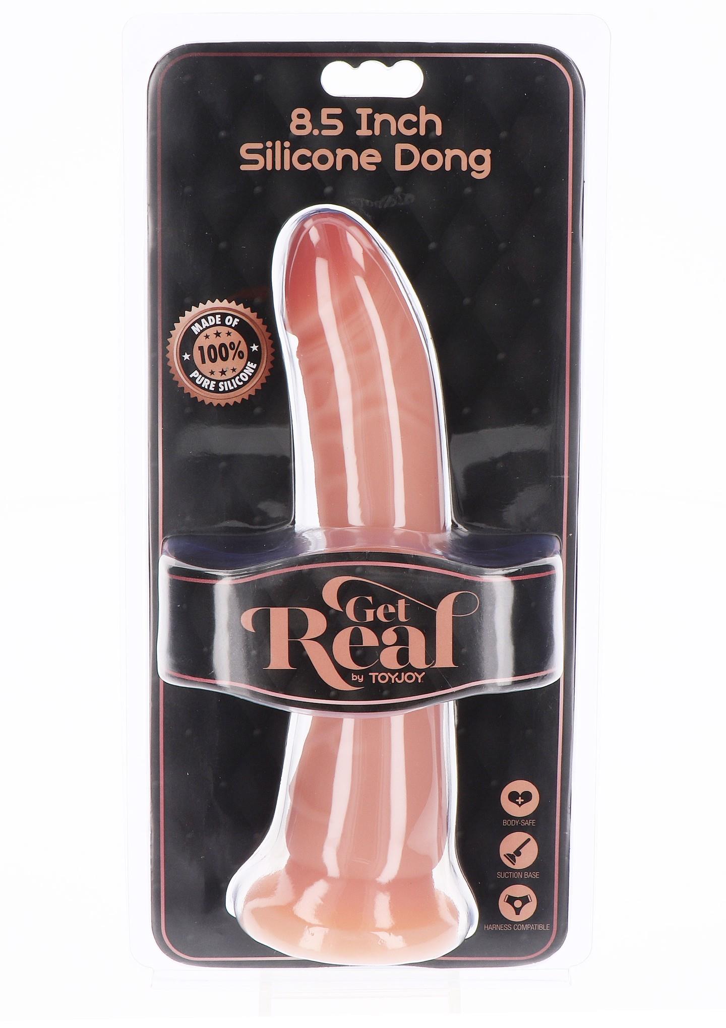 Silicone Dong 8.5 Inch Light Skin Tone