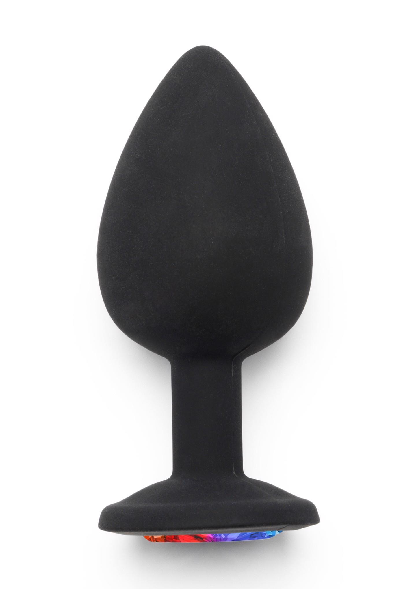 Rainbow Booty Jewel Large Black