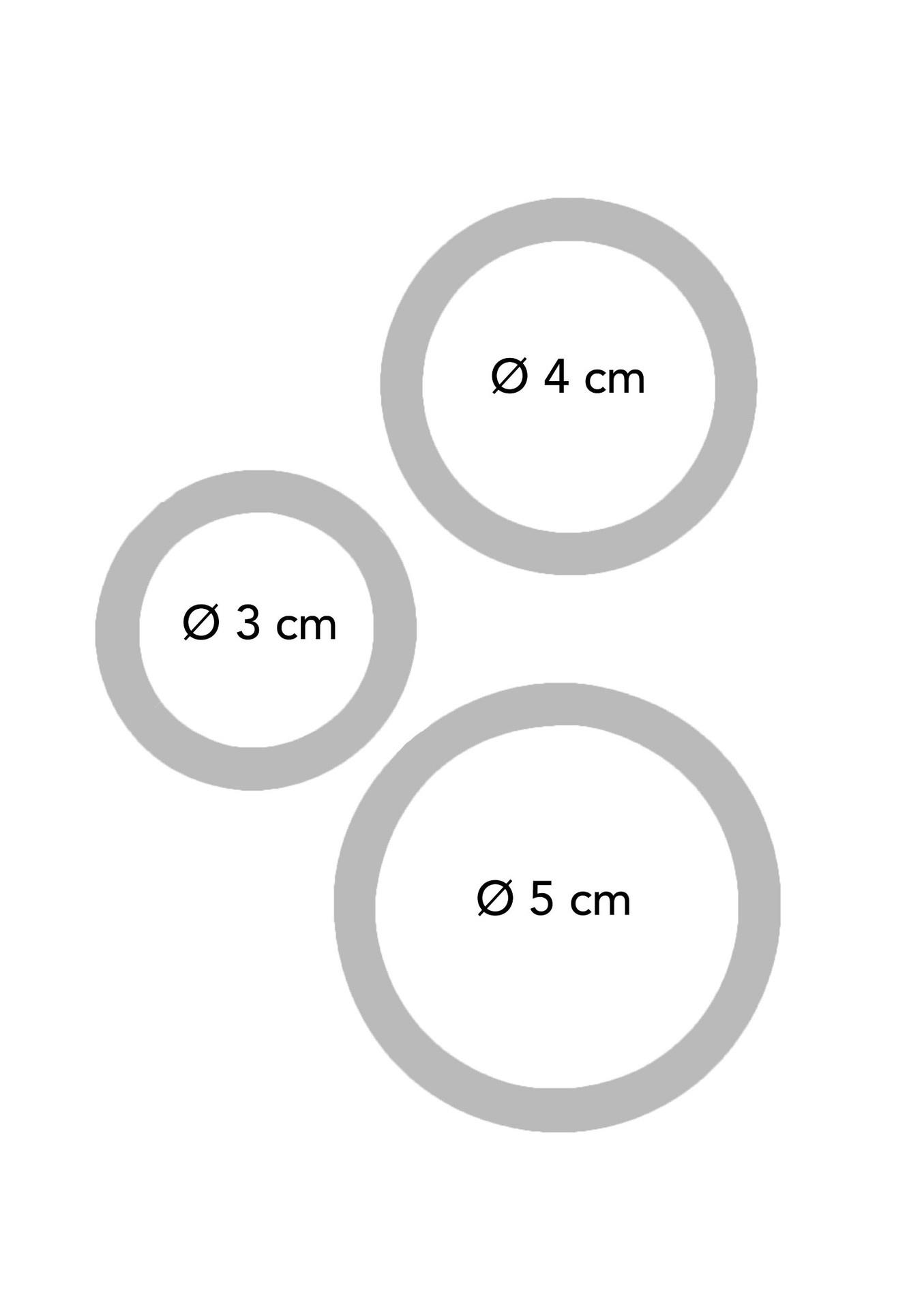 Triple Rings Multicolor 3Pcs Multicolor