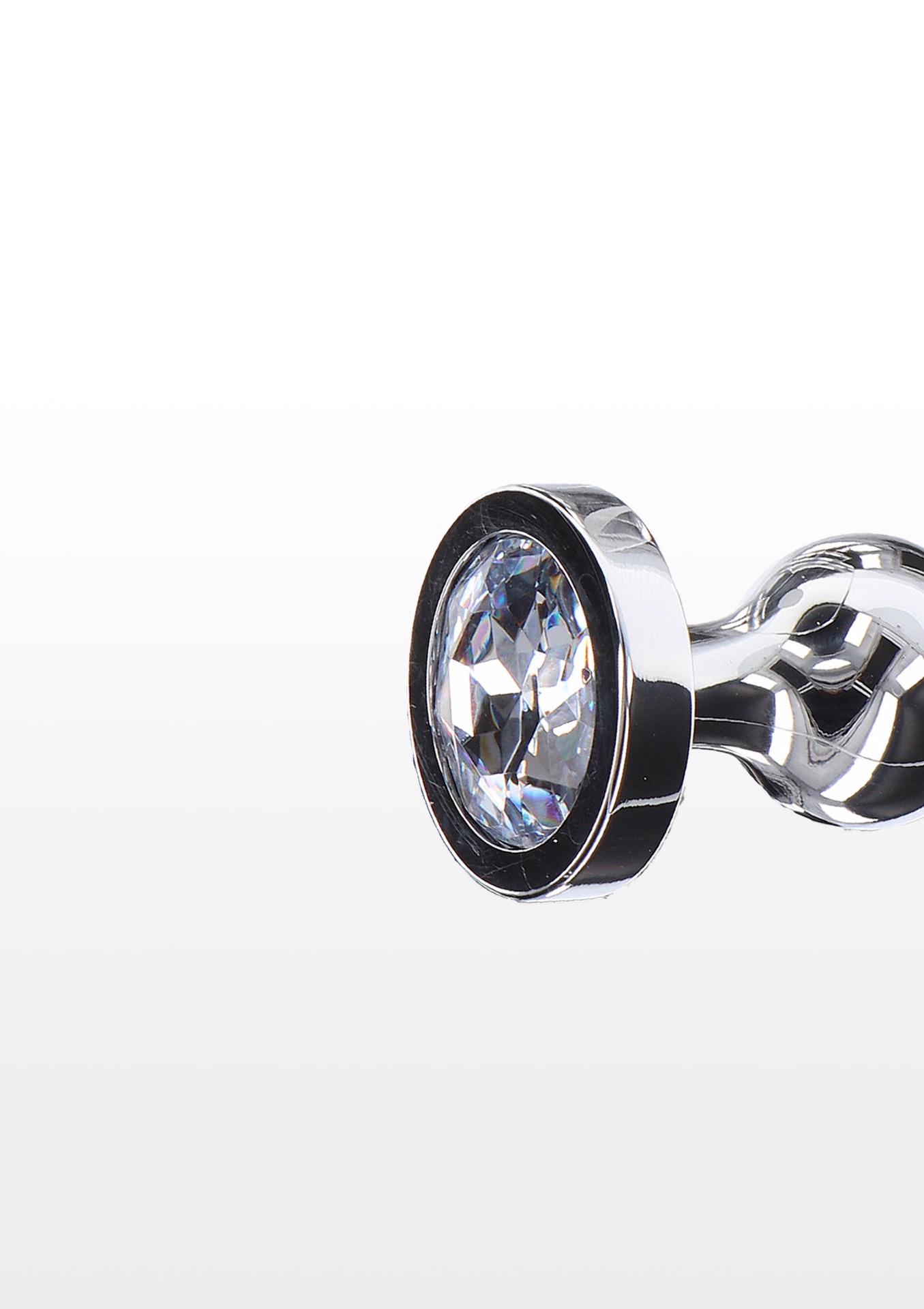 Diamond Star Beads Large Silver