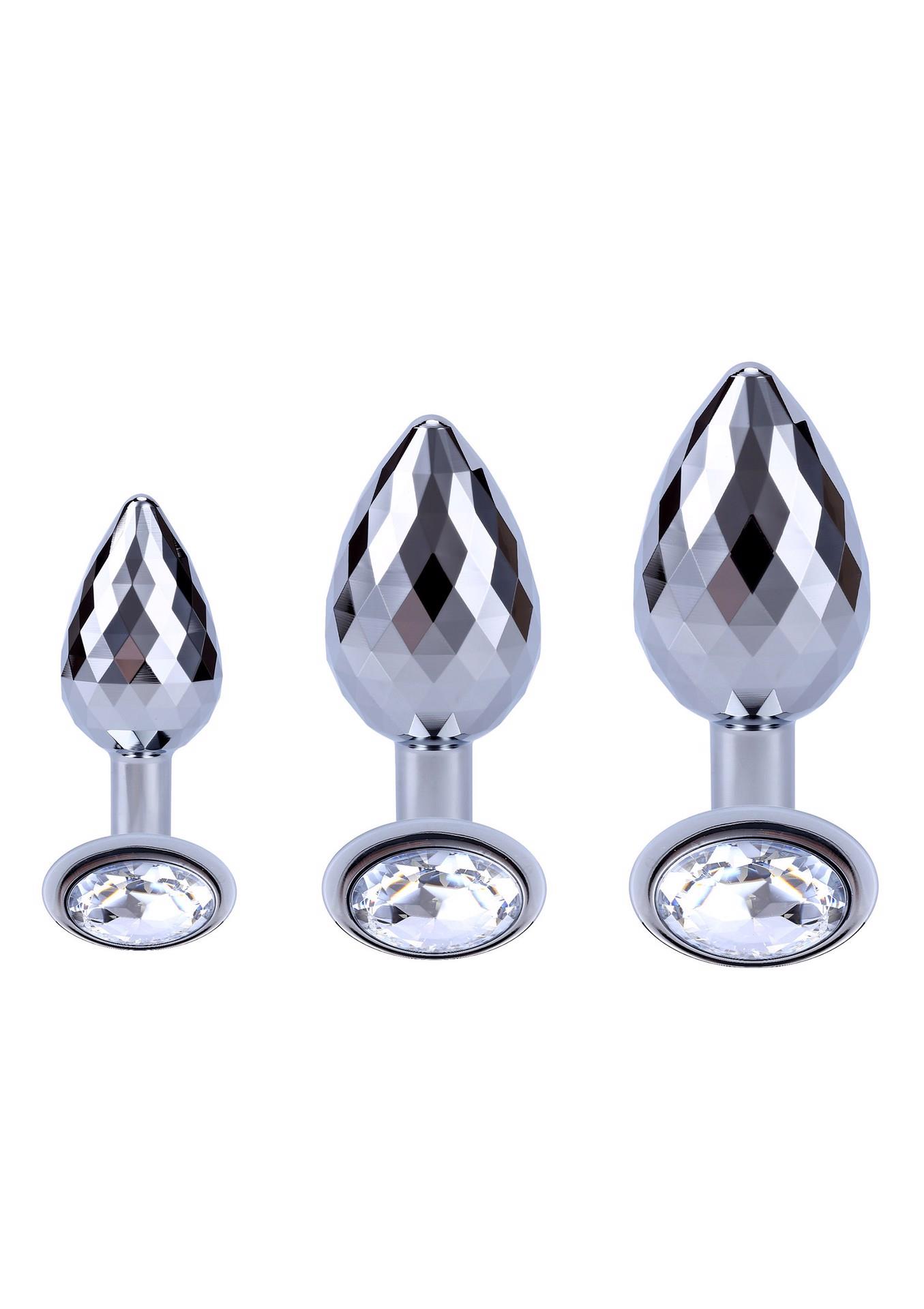 Disco Diamond Plug Large Silver